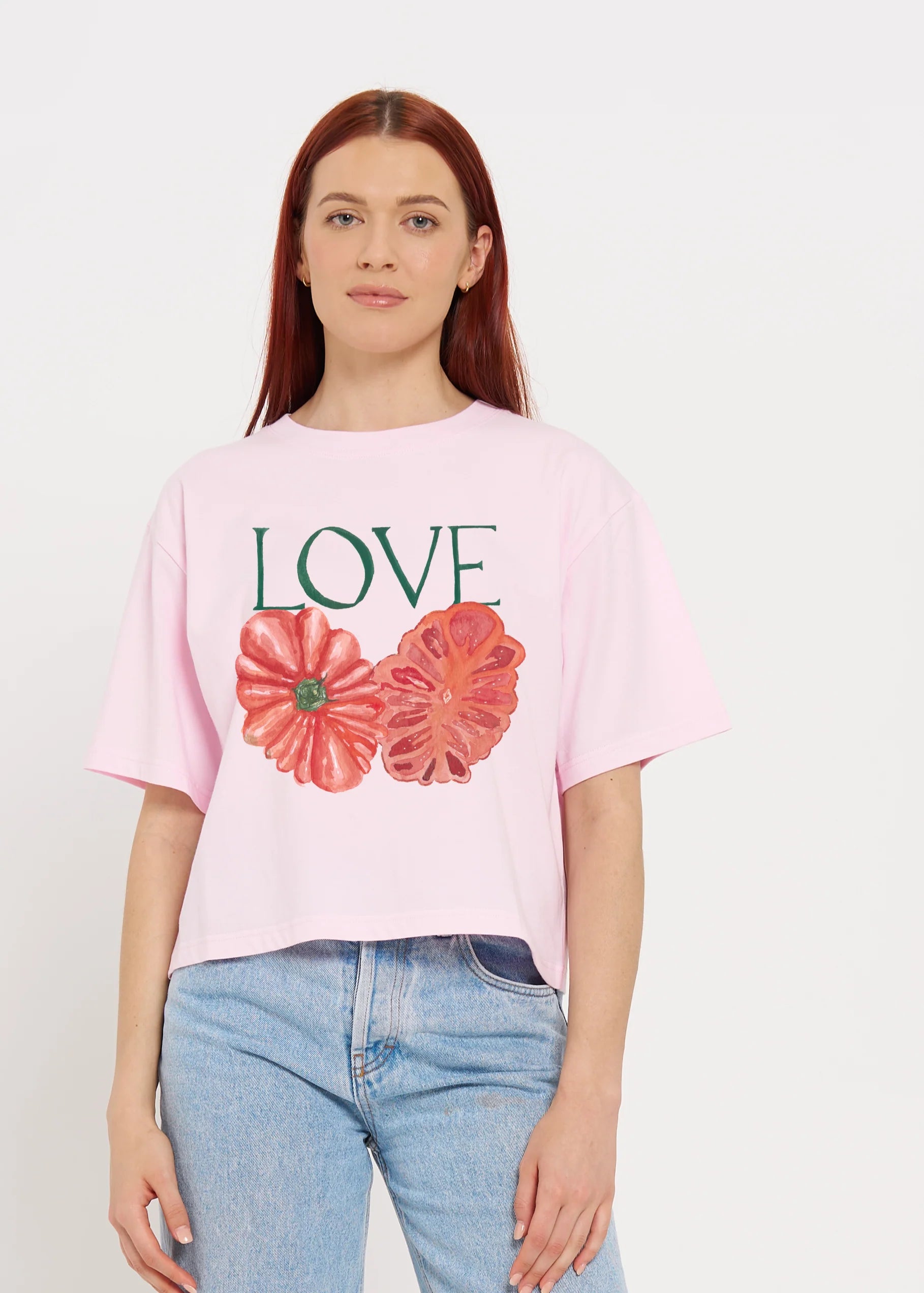 Maku Love Tomato Tee Boxy Crop