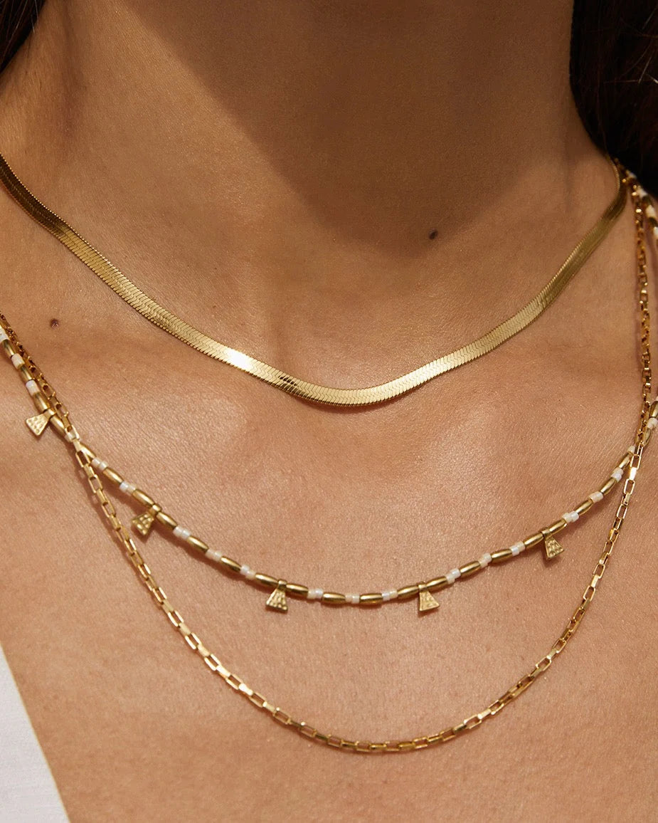Arms Of Eve Sylvia Gold Snake Chain Necklace