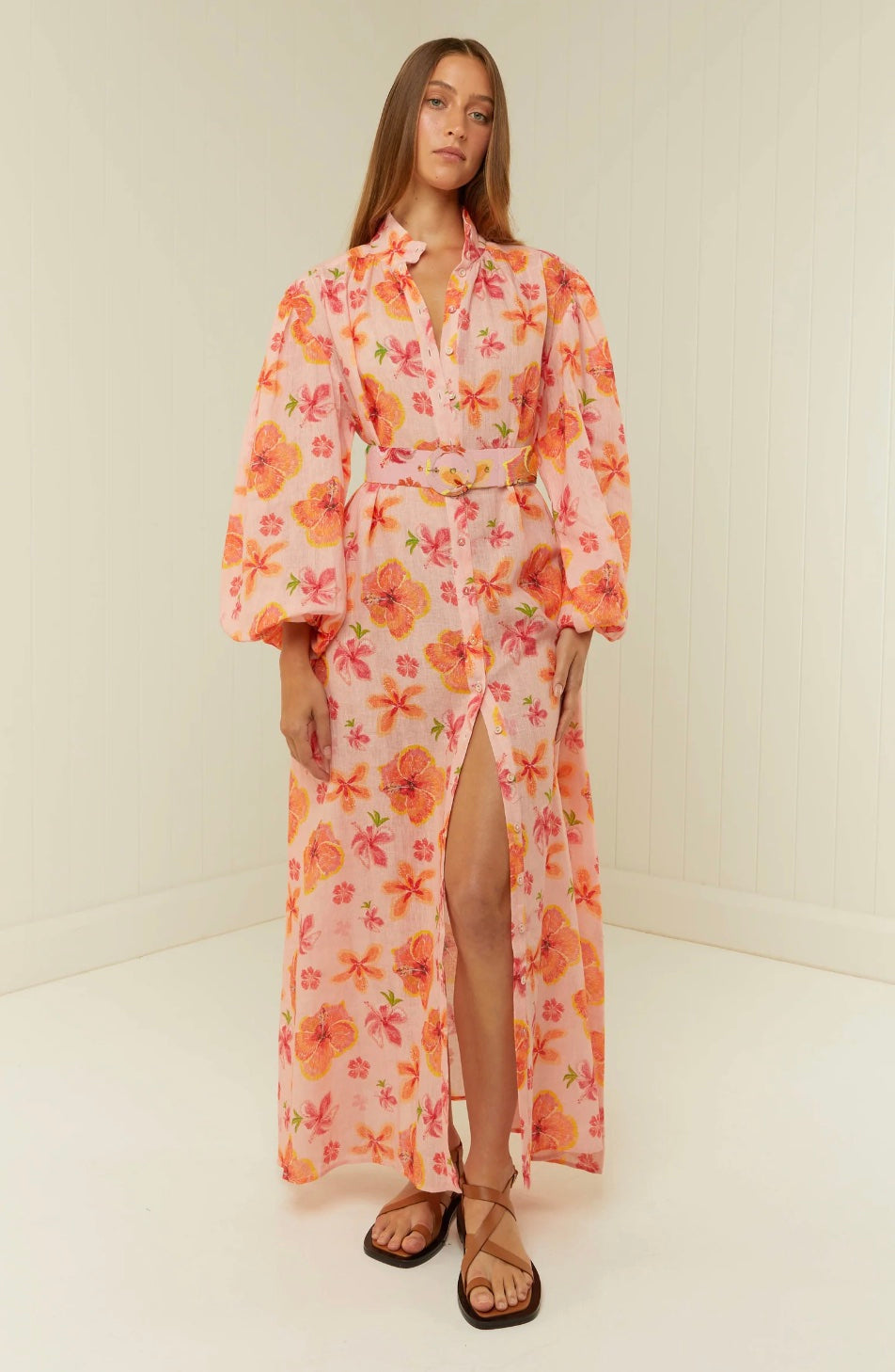 Palm Noosa Noddy Dress Spanish Hibicus