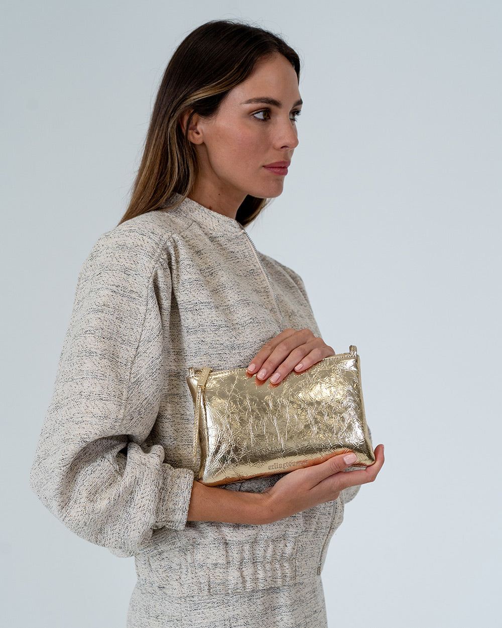 Arlington Milne Molly Crossbody - Gold Crinkle