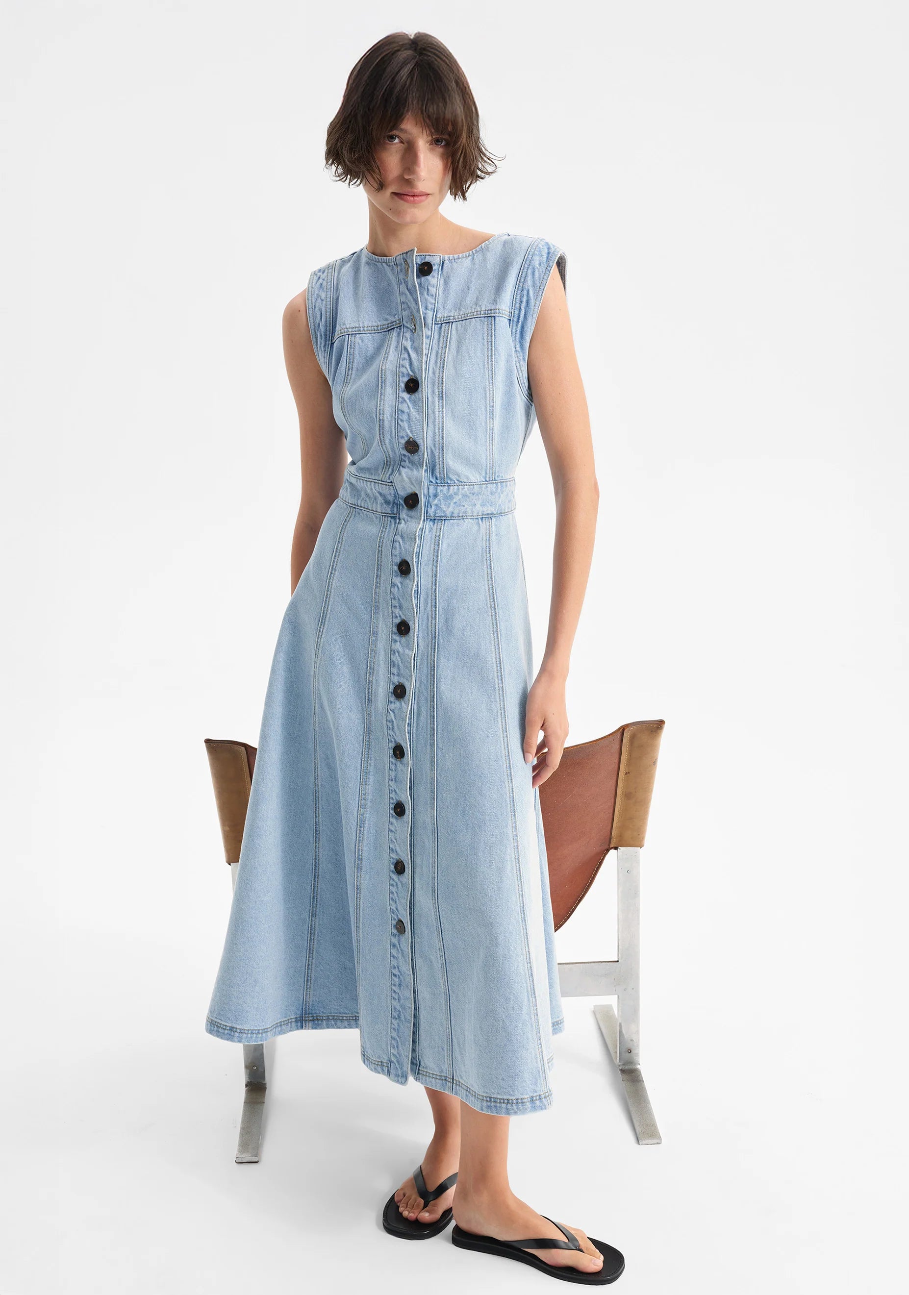 Morrison Hudson Denim Midi Dress