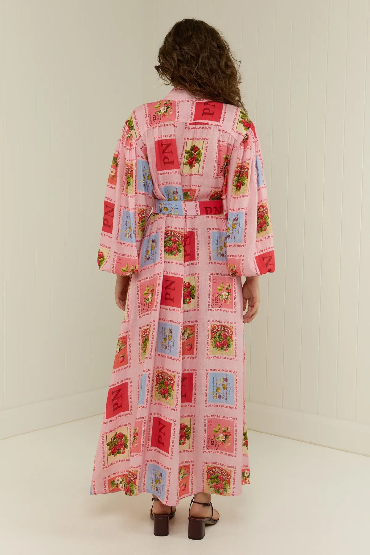 Palm Noosa Noddy Dress Strawberry Stamp