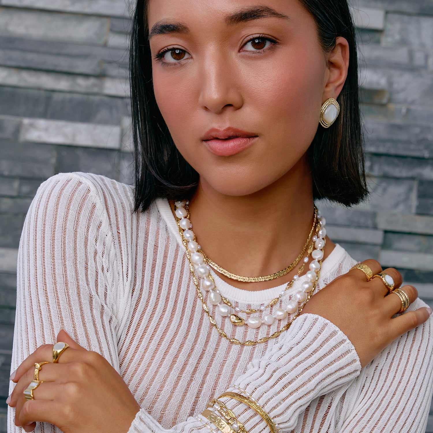 Arms of Eve Hariette Pearl Necklace