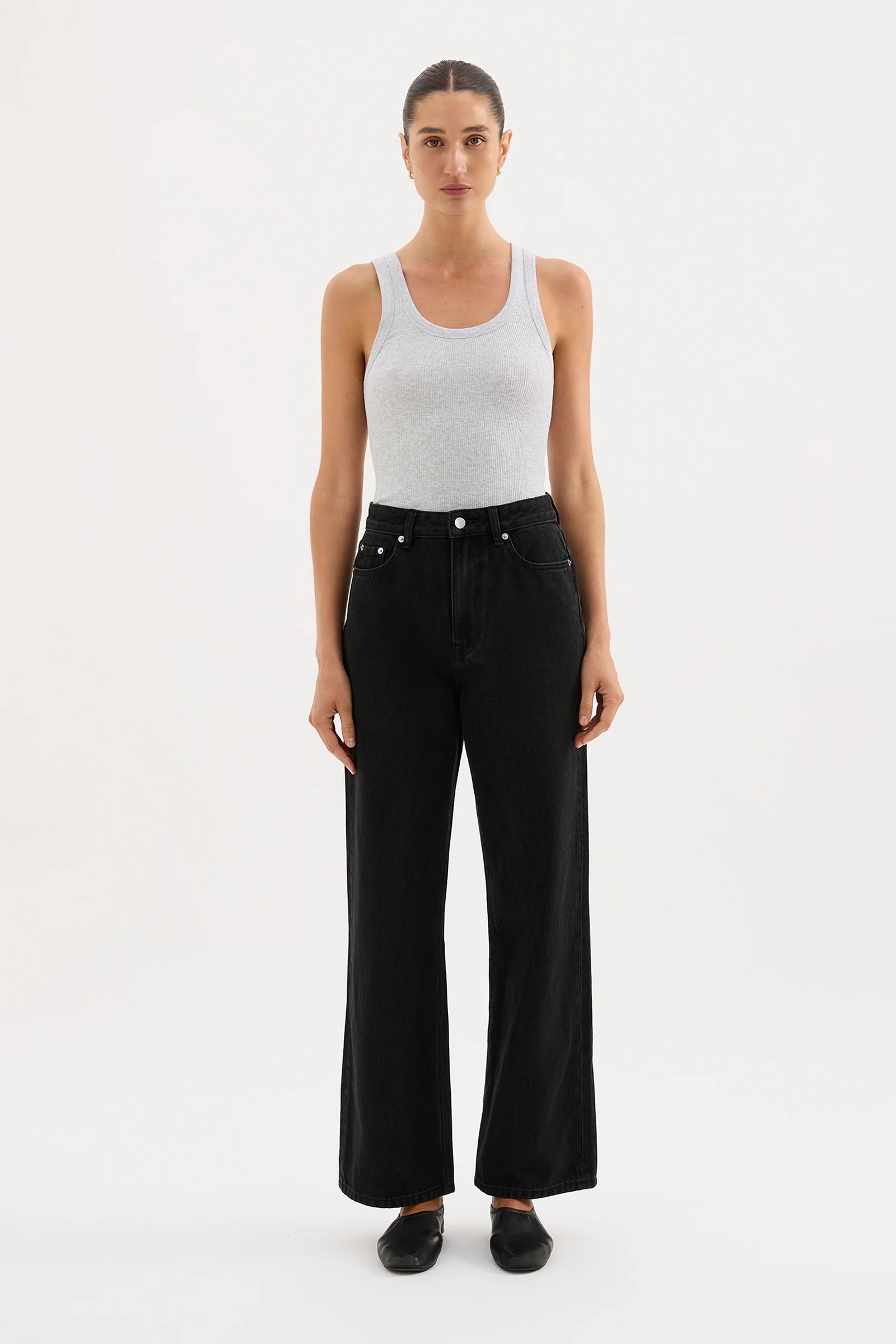 Nude Lucy Organic Rib Singlet