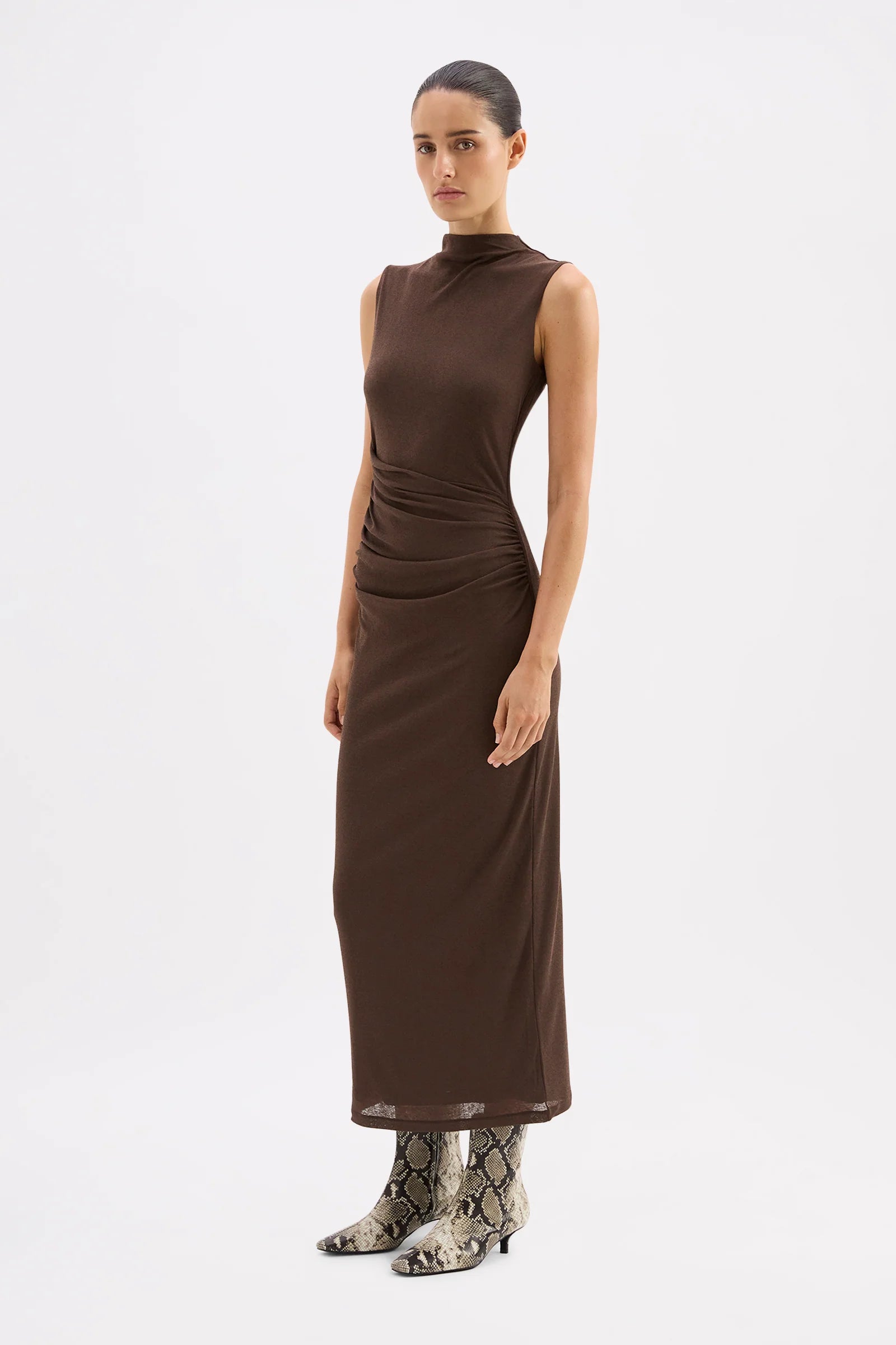 Nude Lucy Sara Mesh Maxi Dress
