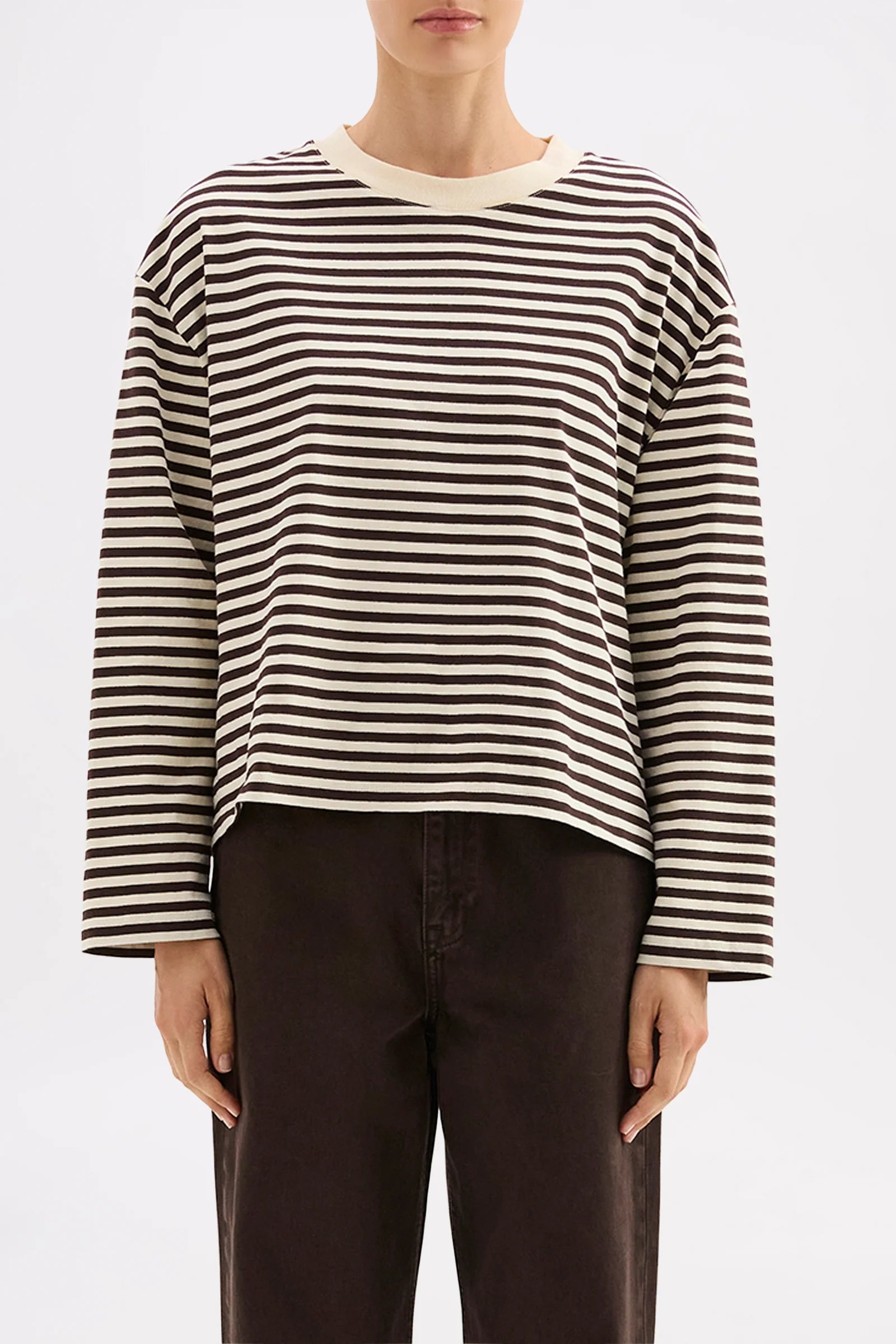 Nude Lucy Organic Stripe LS Tee
