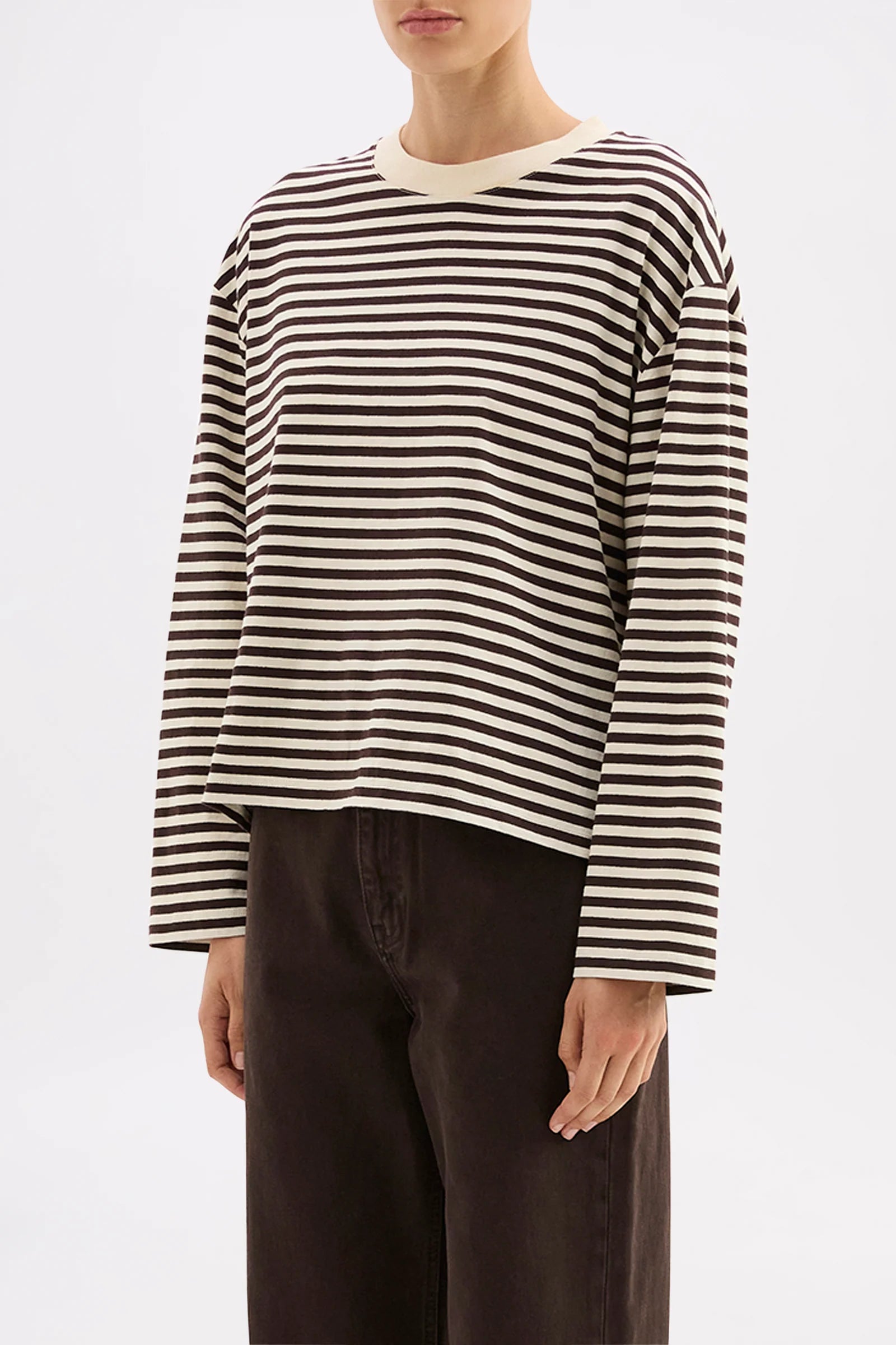 Nude Lucy Organic Stripe LS Tee