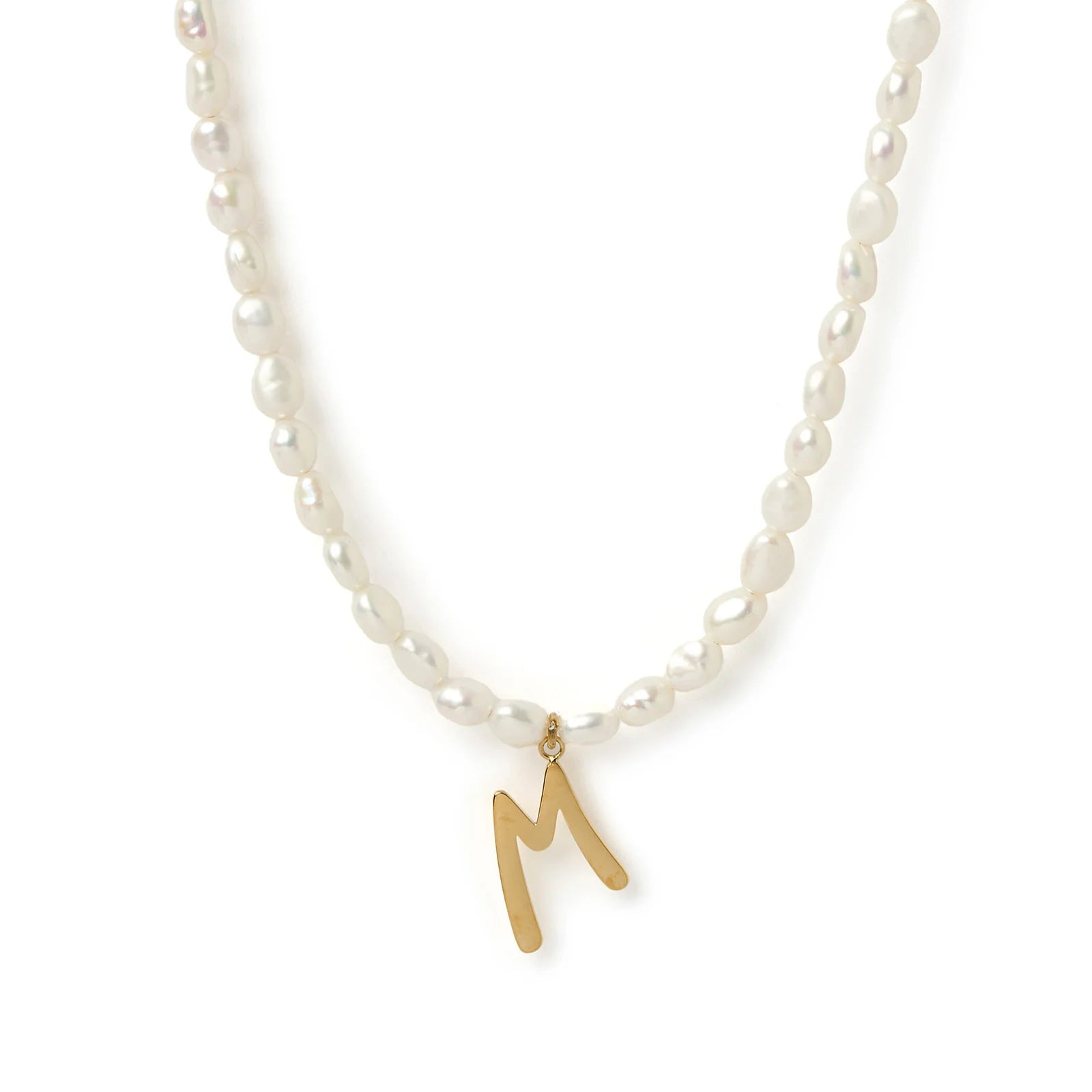 Arms of Eve Statement Letter Pearl Necklace