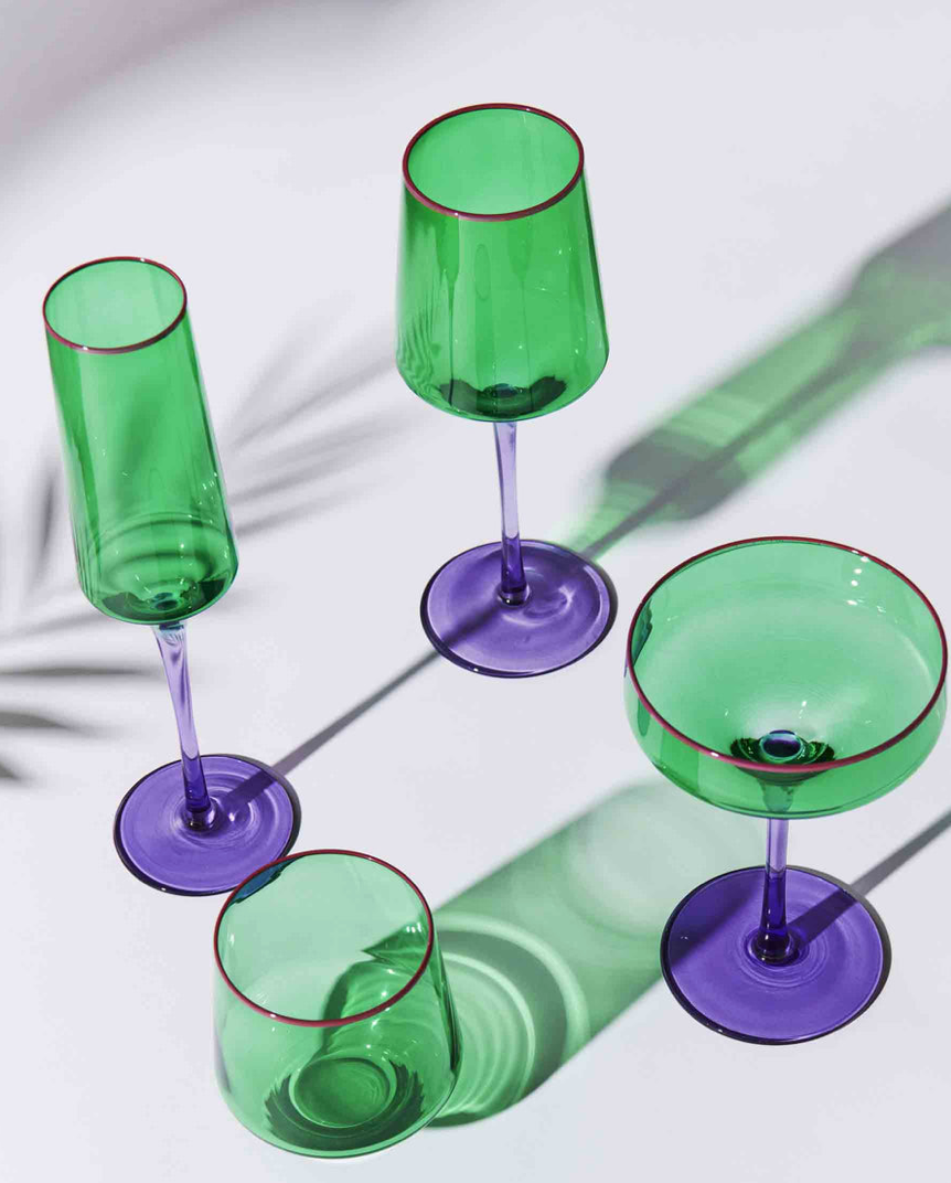 Kip & Co Jaded Margarite Glass 2pk