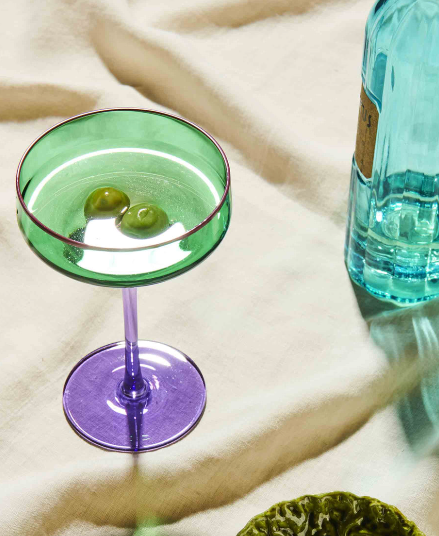 Kip & Co Jaded Margarite Glass 2pk