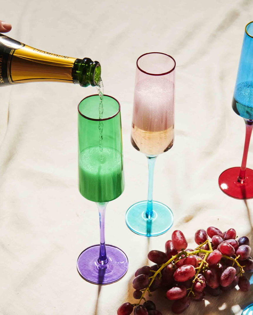 Kip & Co Jaded Champagne Glass 2pk