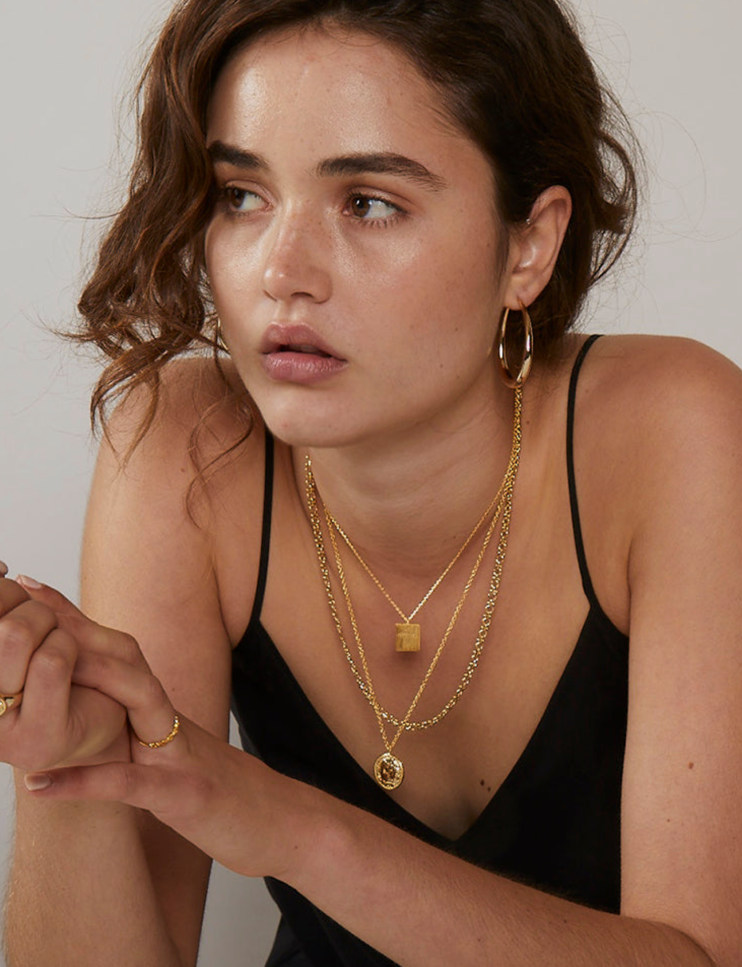 Jolie & Deen Lauren Hoop Earrings