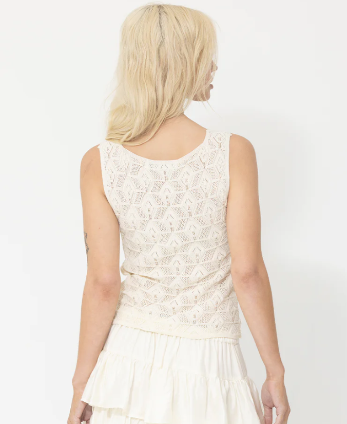 Joey The Label Pointelle Shell Top