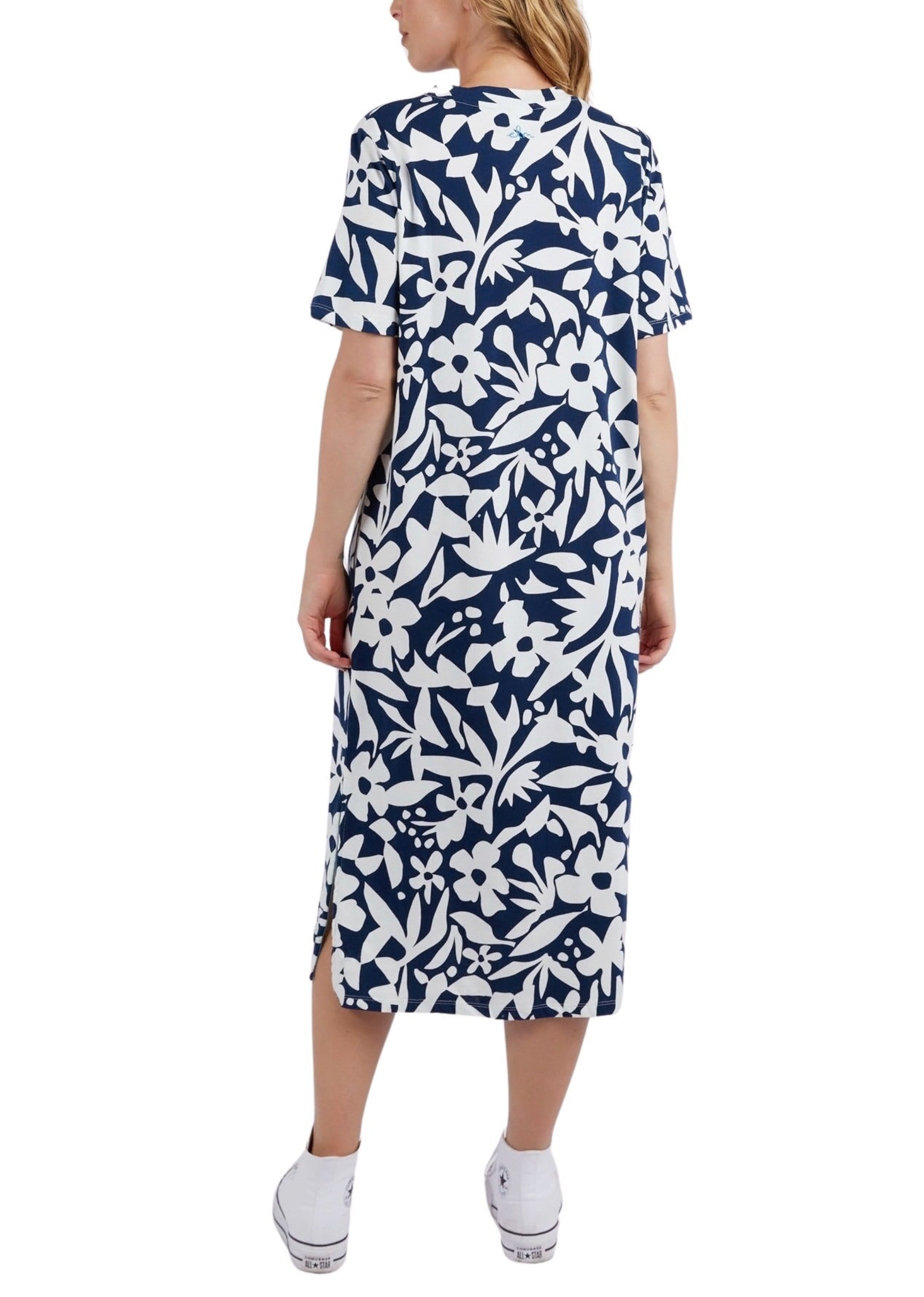 Elm Lifestyle Stencil Floral Tee Dress
