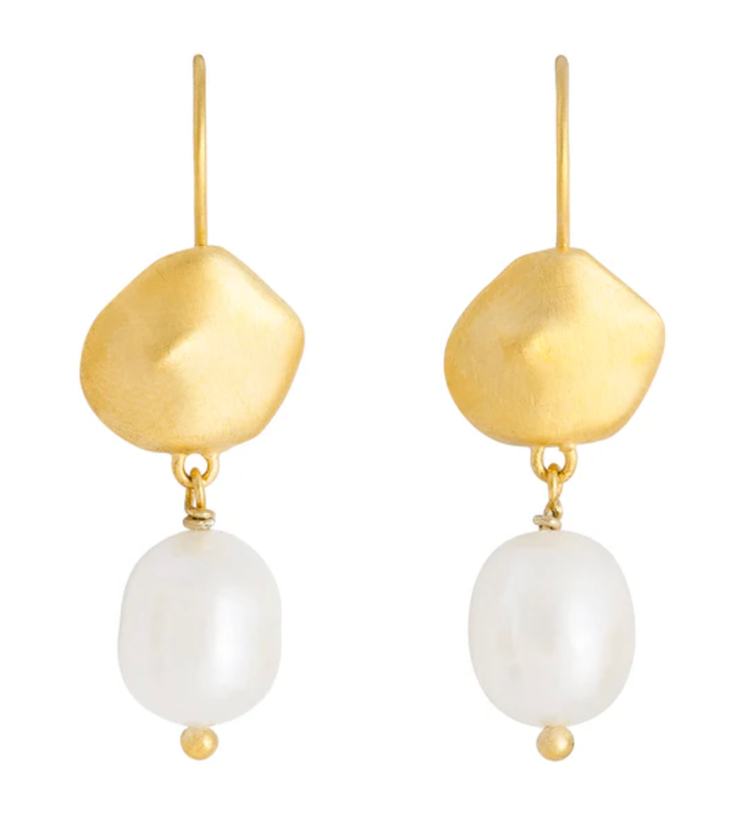 Fairley Gold Nomad Pearl Hooks