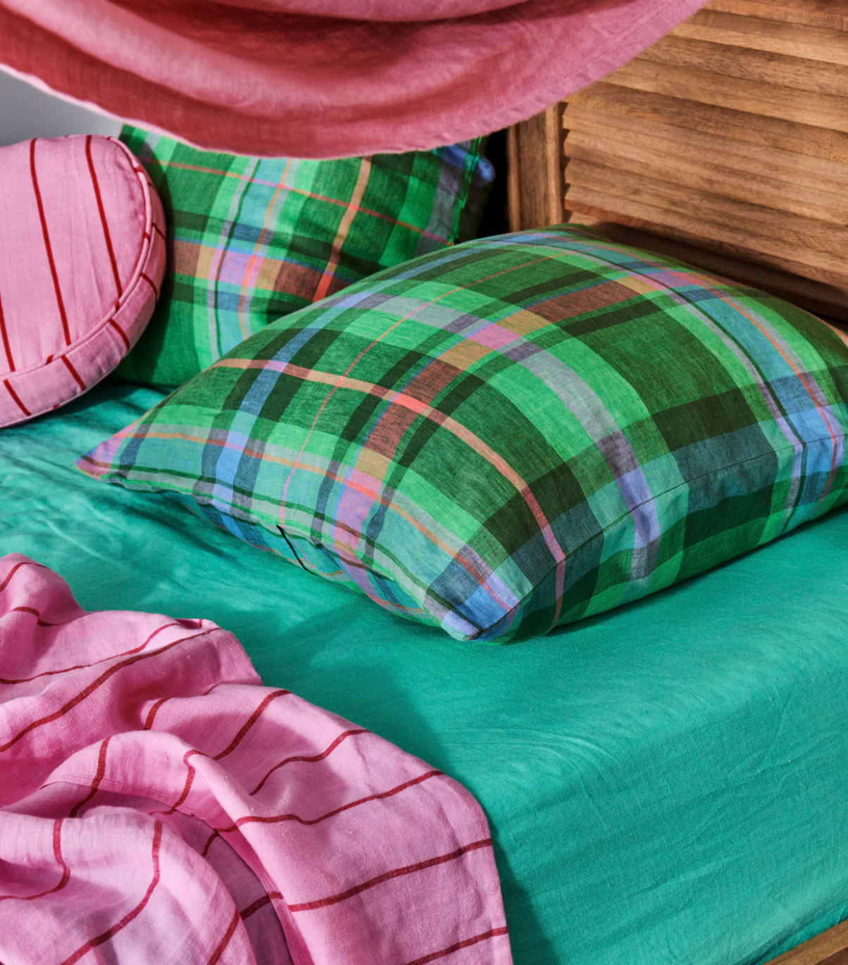 Kip & Co Jewel Of The Nile Tartan European Pillowcases