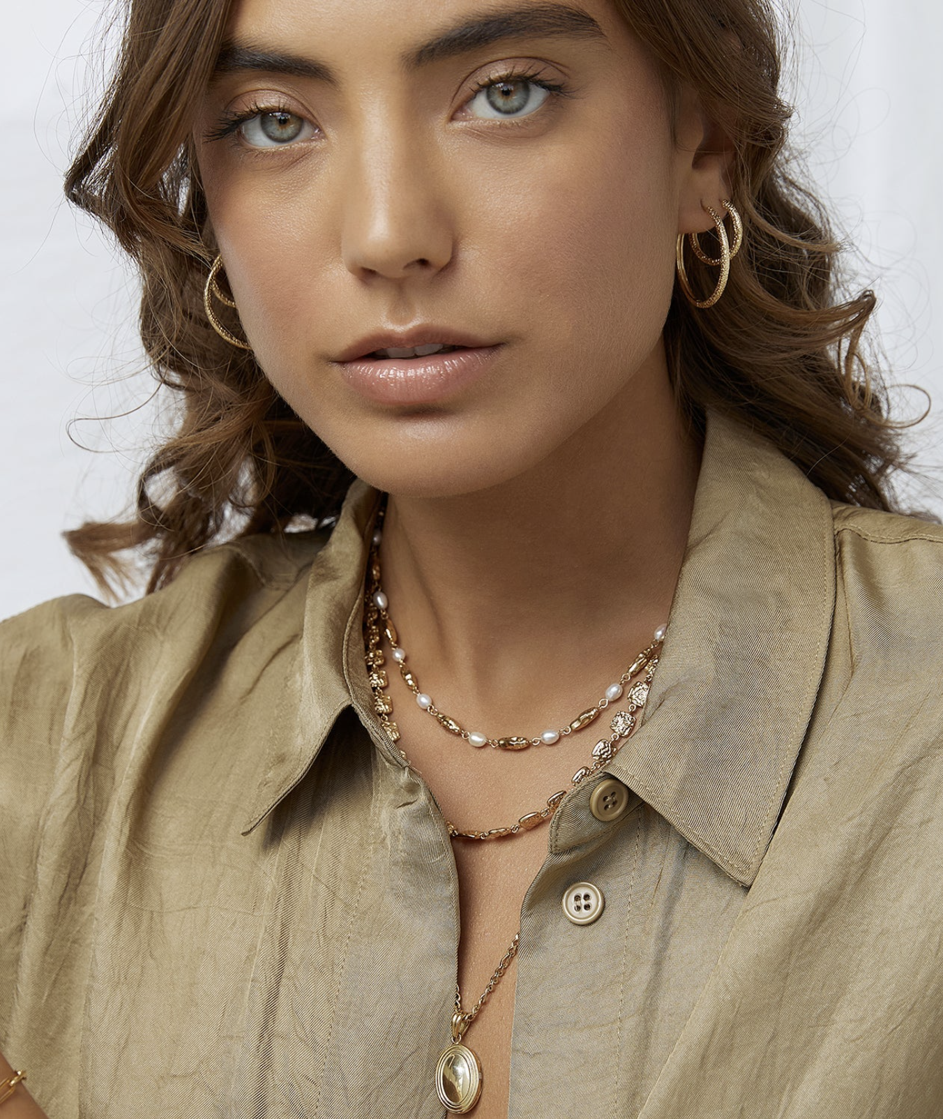Arms of Eve Arabella Gold Hoop Earrings