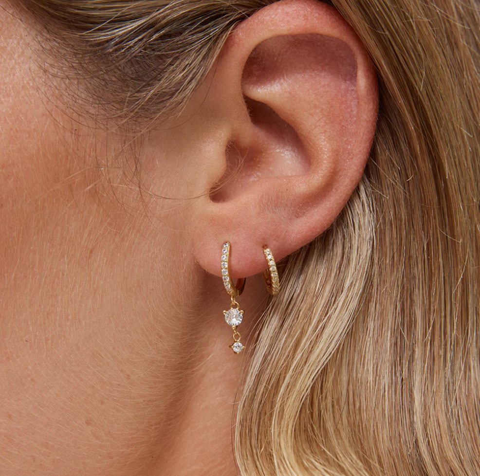 Jolie & Deen Rachel Sleepers Gold Crystal