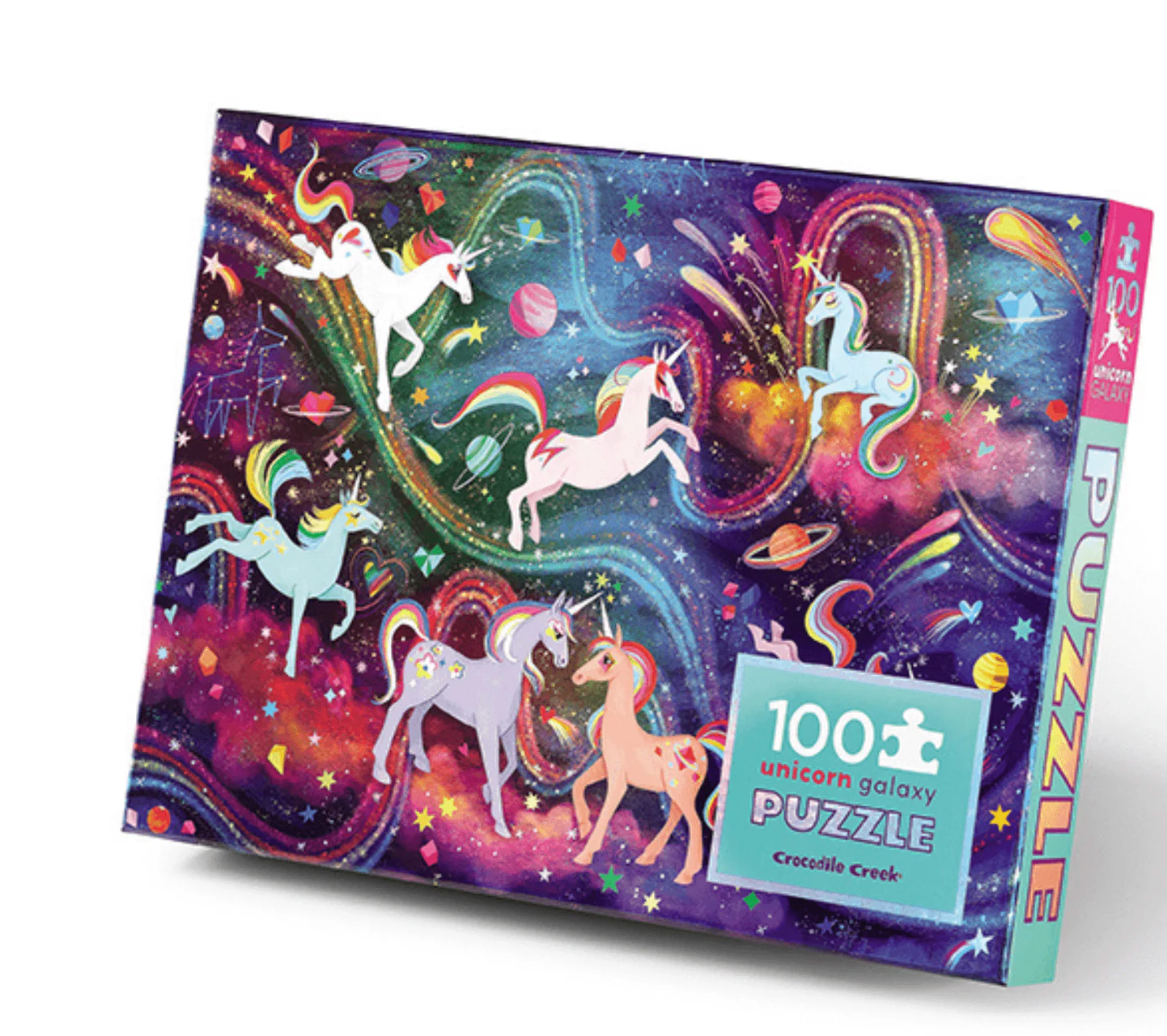 Holographic Puzzle Unicorn Galaxy