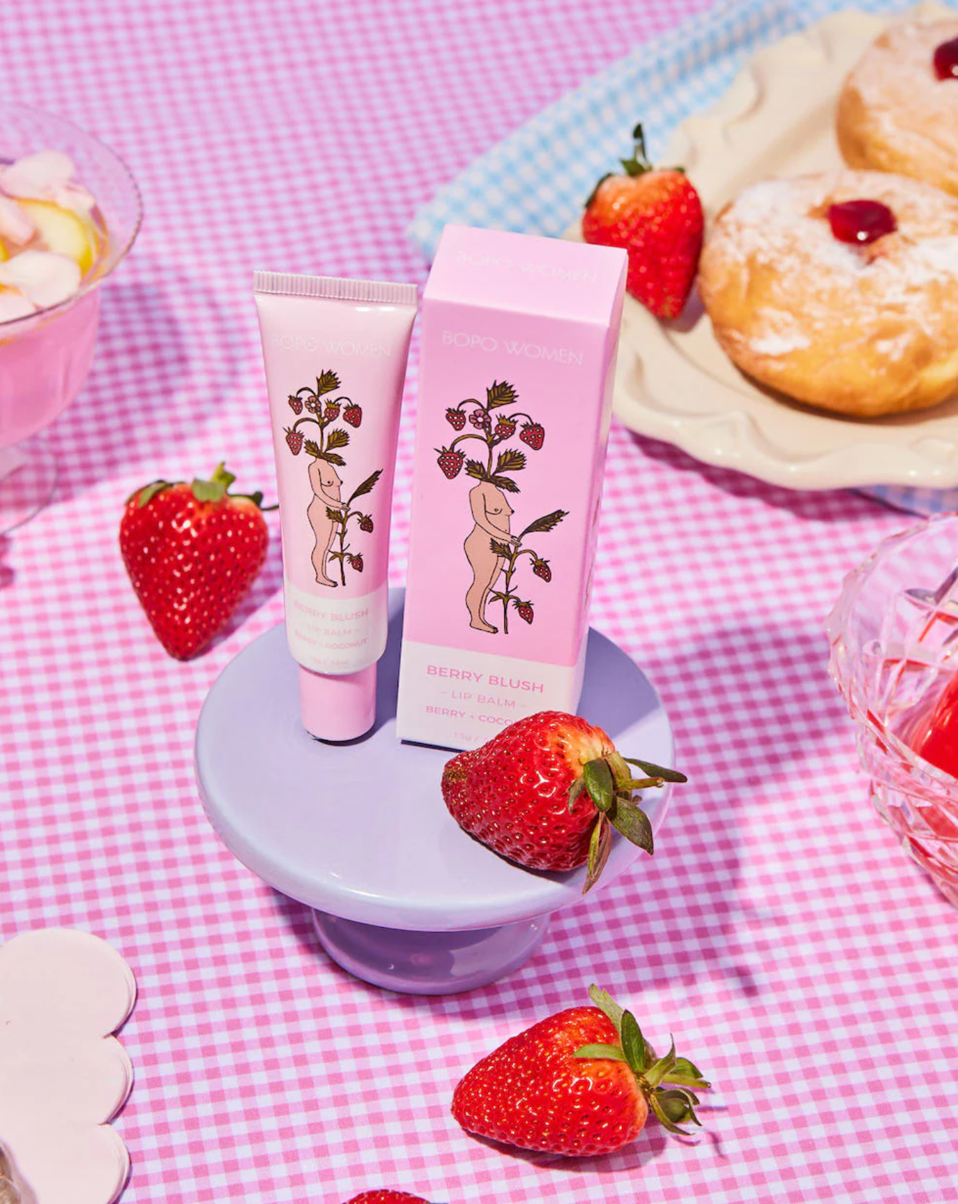 Bopo Berry Blush Lip Balm