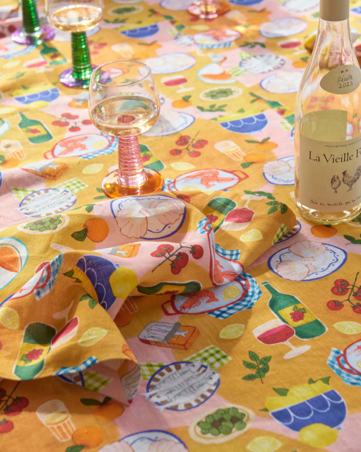 Kip & Co Supper Linen Tablecloth Round
