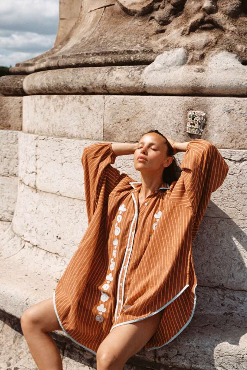 Kinga Csilla Bello Swirl Cupio Shirt Dress