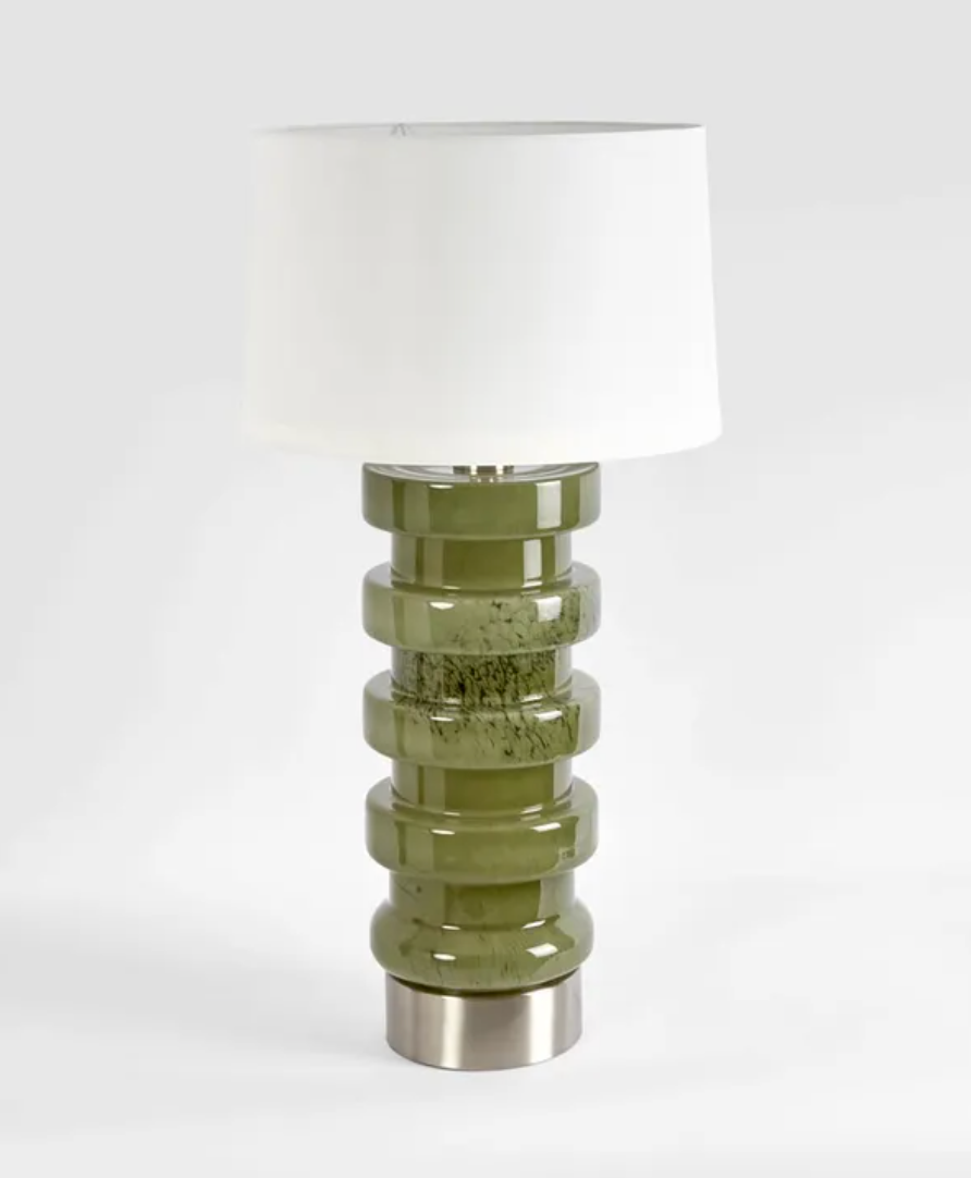 Remy Green Glass Table Lamp