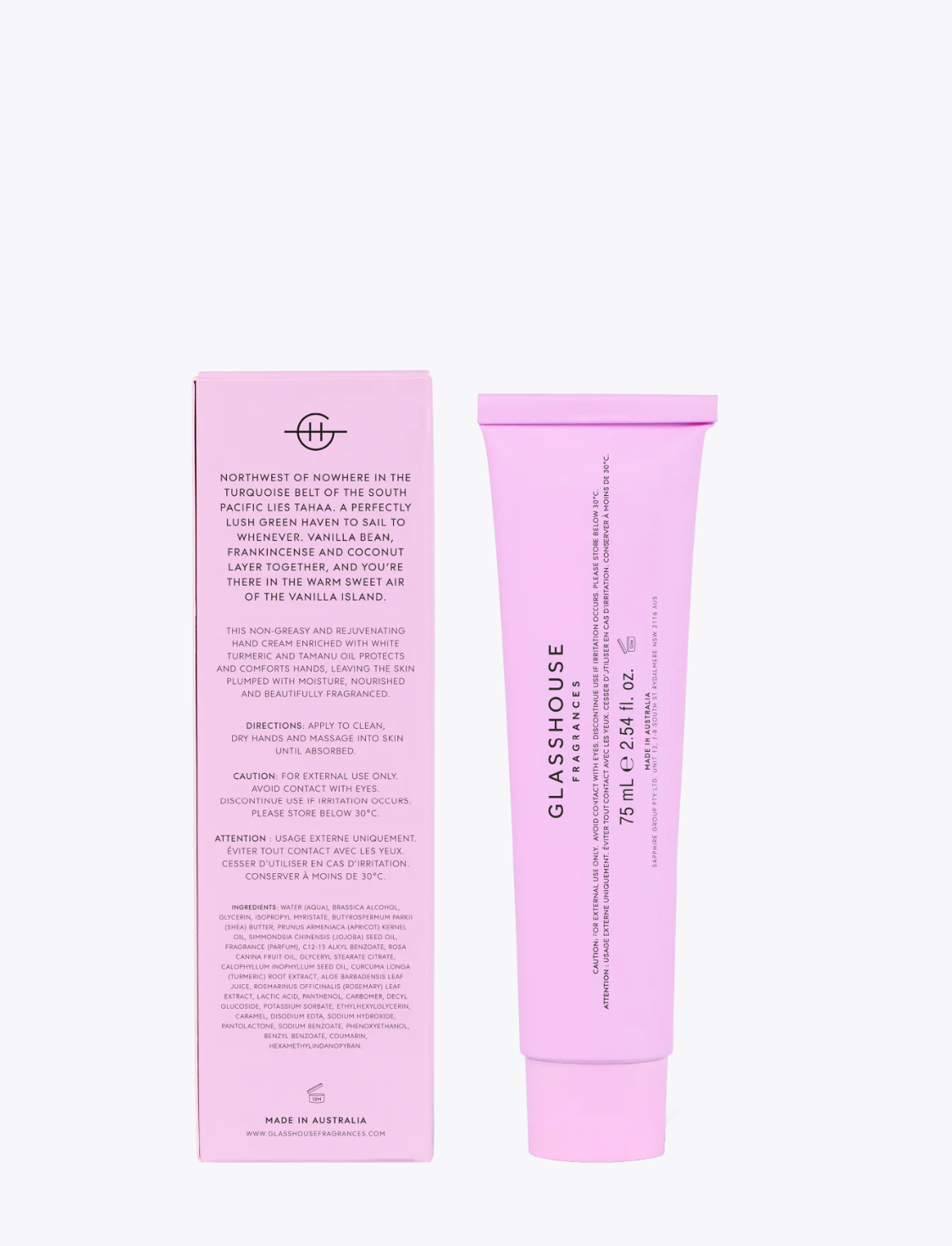 Glasshouse Hand Cream Tahaa Affair
