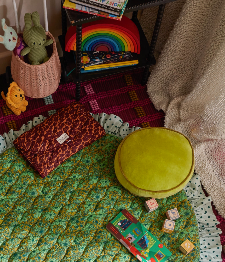 Sage x Clare Castilo Round Velvet Cushion