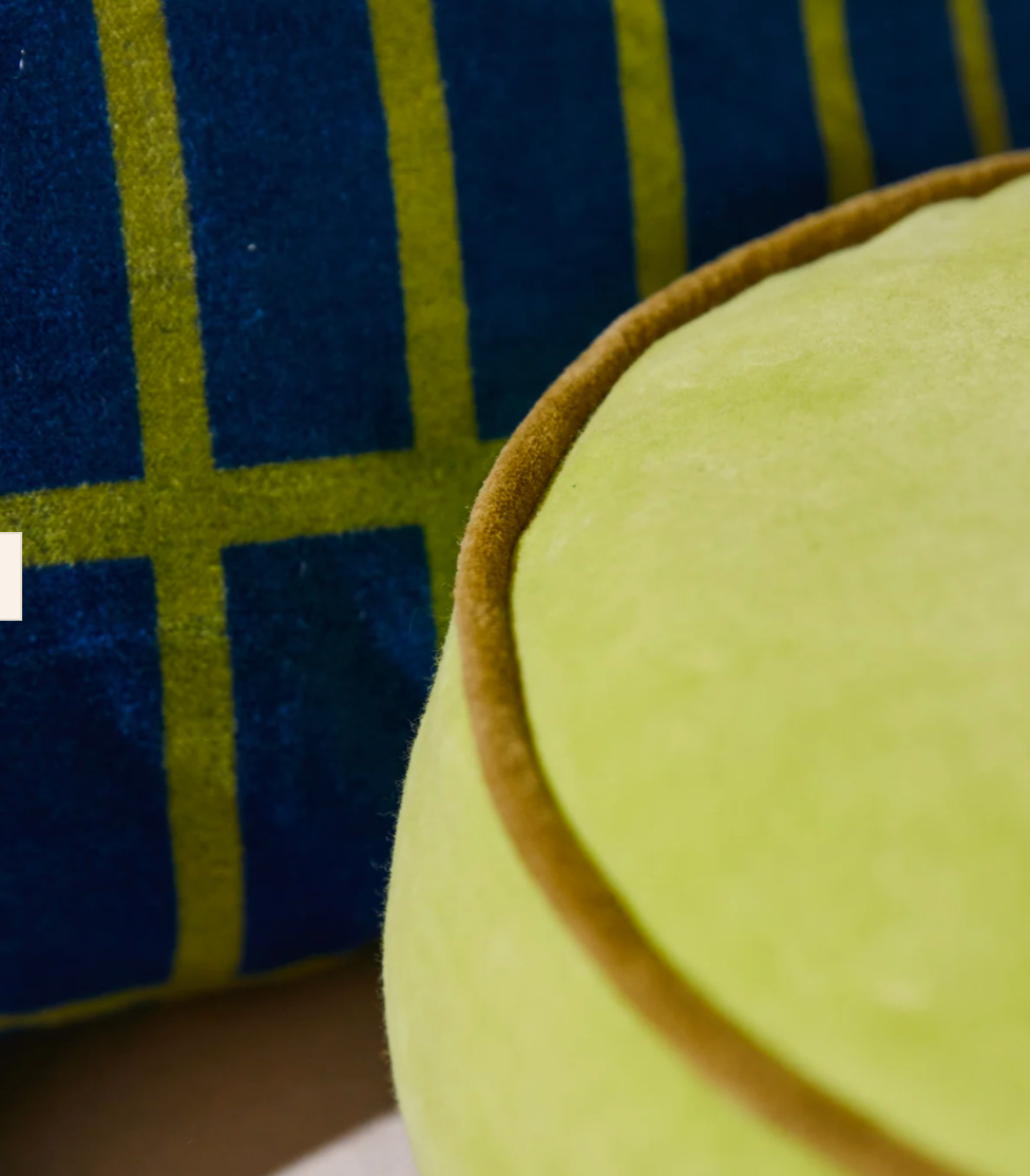 Sage x Clare Castilo Round Velvet Cushion