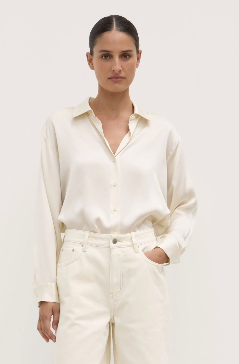 Assembly Label Pippa Silk Long Sleeve Shirt