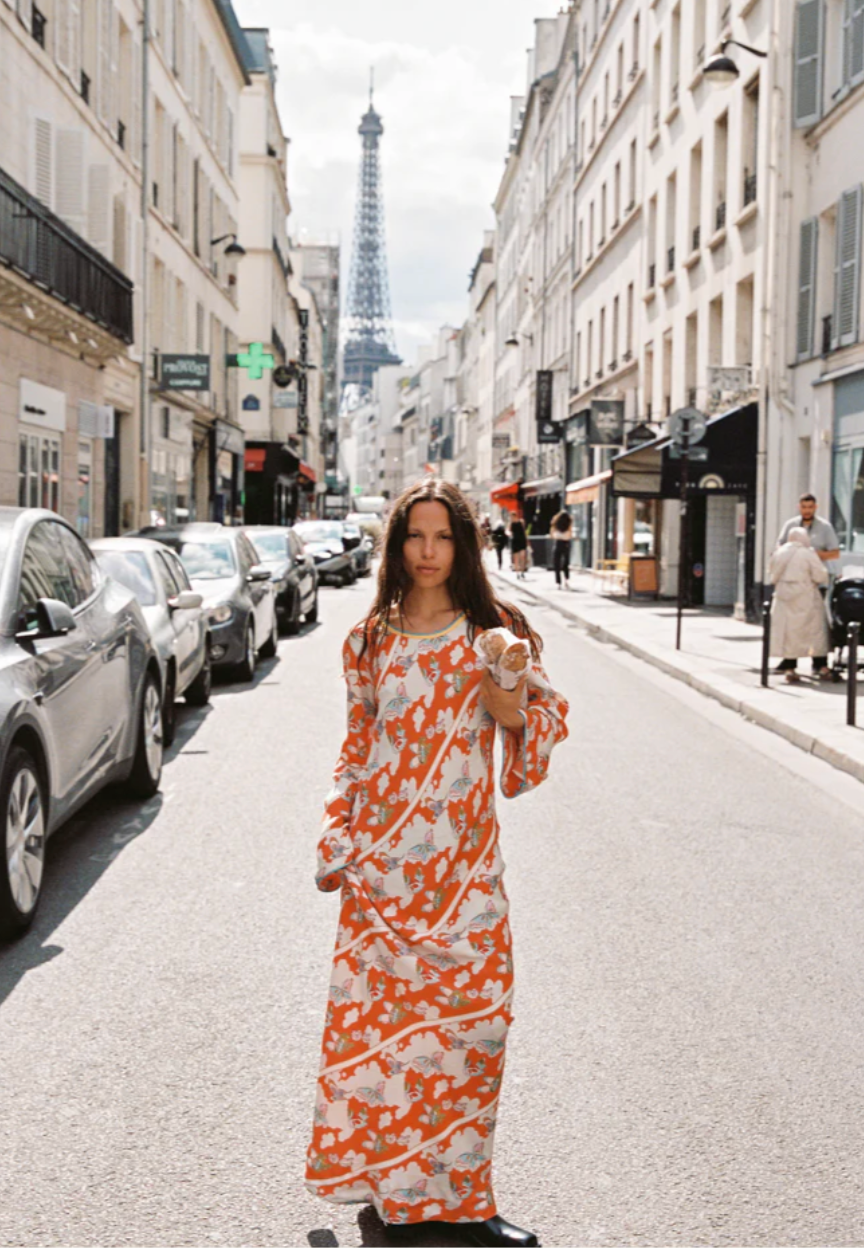 Kinga Csilla Farfalla Olive Dress