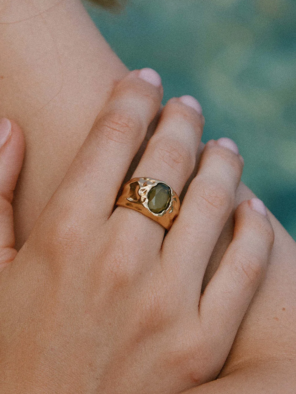 Agapee Carmen Dark Green Ring