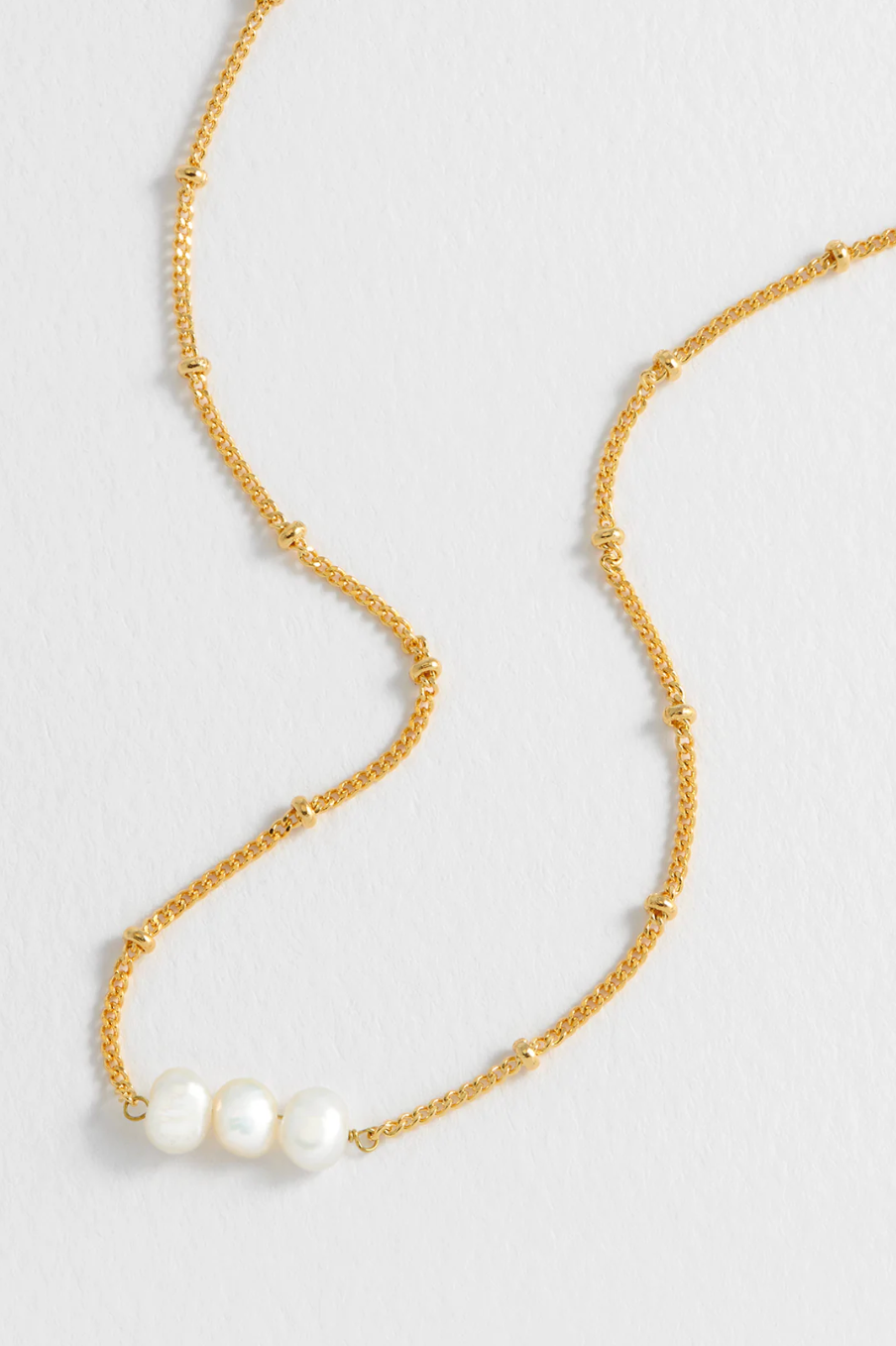 Estella Bartlett Beaded Chain and Pearl Necklace