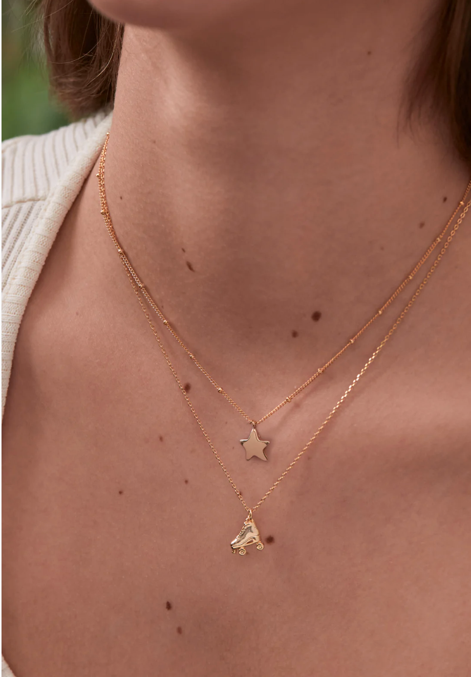 Estella Bartlett Star Pendant Beaded Chain