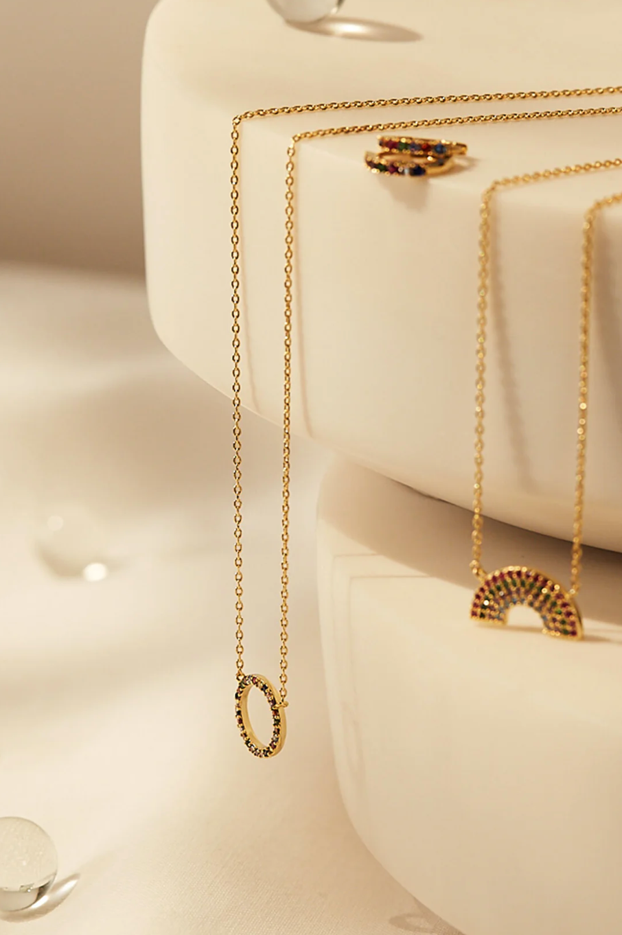 Estella Bartlett Multi Cz Circle Necklace