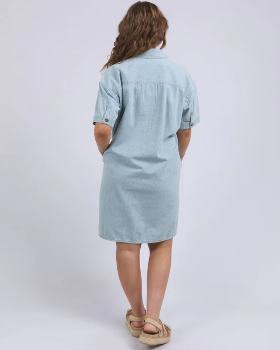 Elm Lifestyle Jenna Stripe Denim Dress