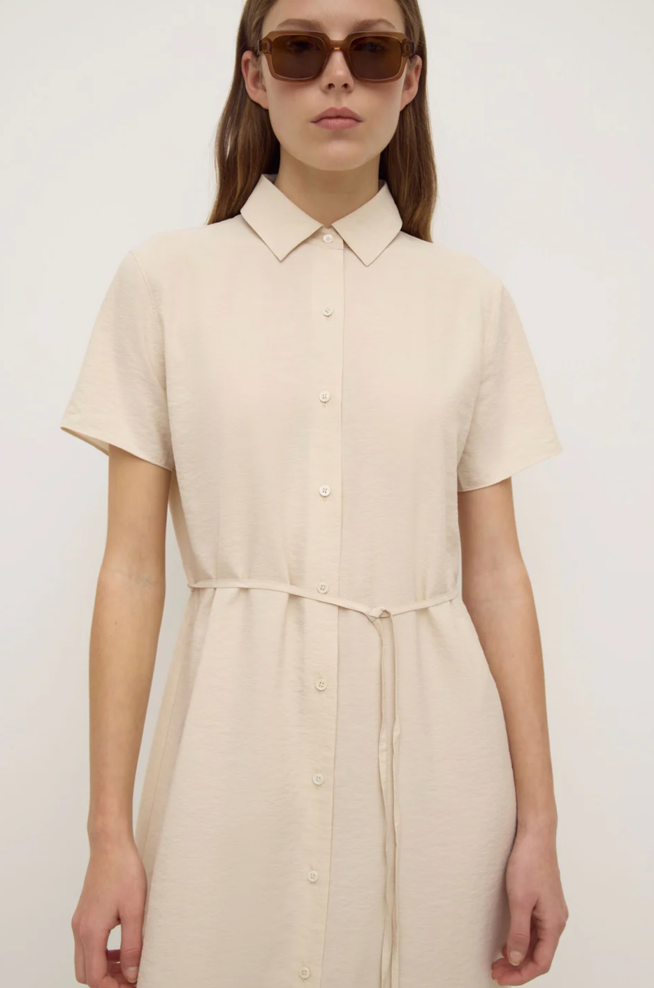 Assembly Label Heather Silk Shirt Dress