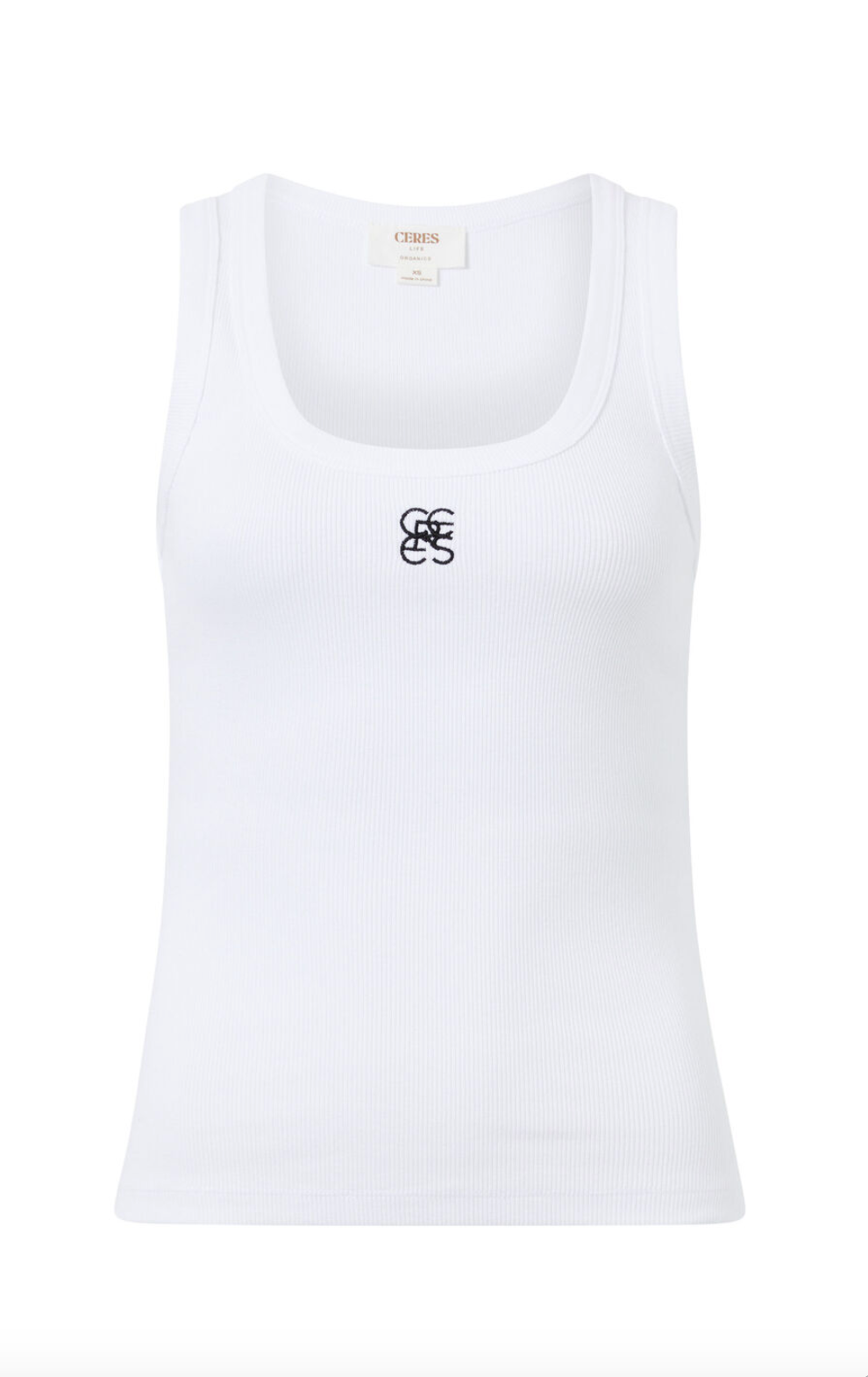 Ceres Life Zoe Contour Rib Scoop Tank