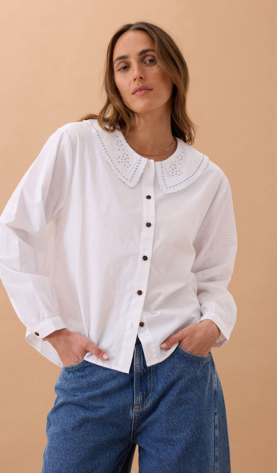 Ceres Life Alice Collared Top