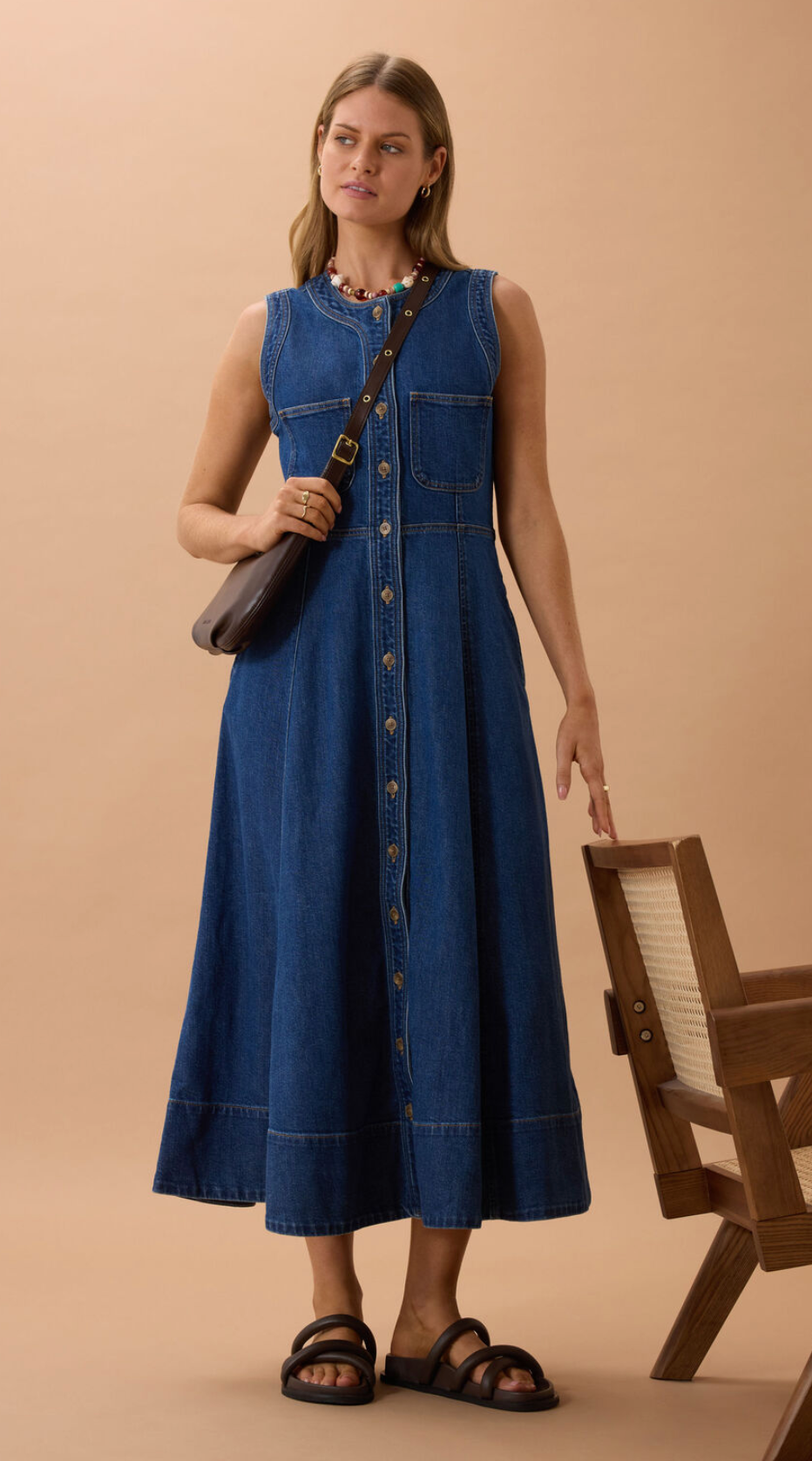 Ceres Life Hazel Midi Shirt Dress