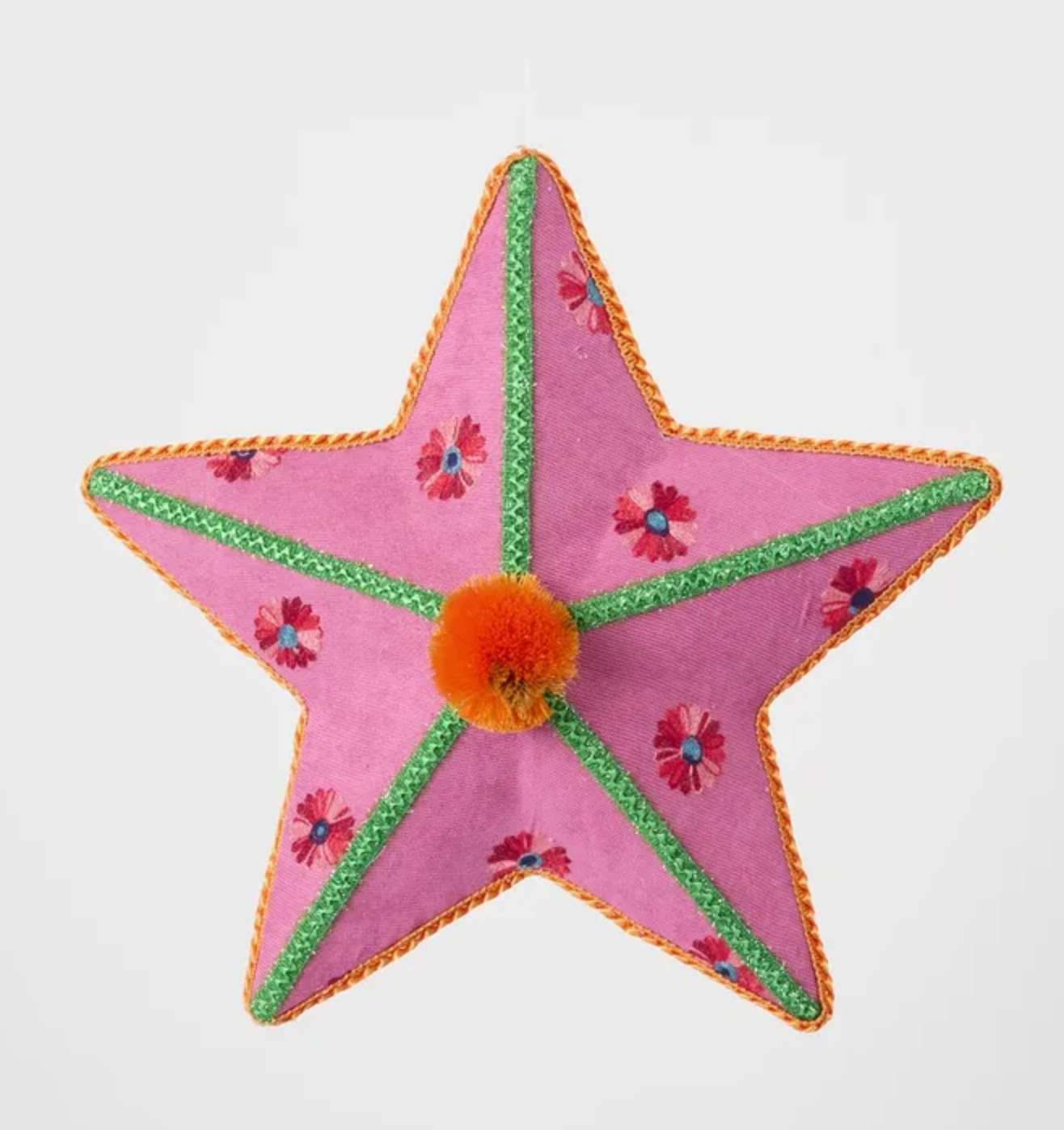 Carnivale Peony Hanging Star Pink