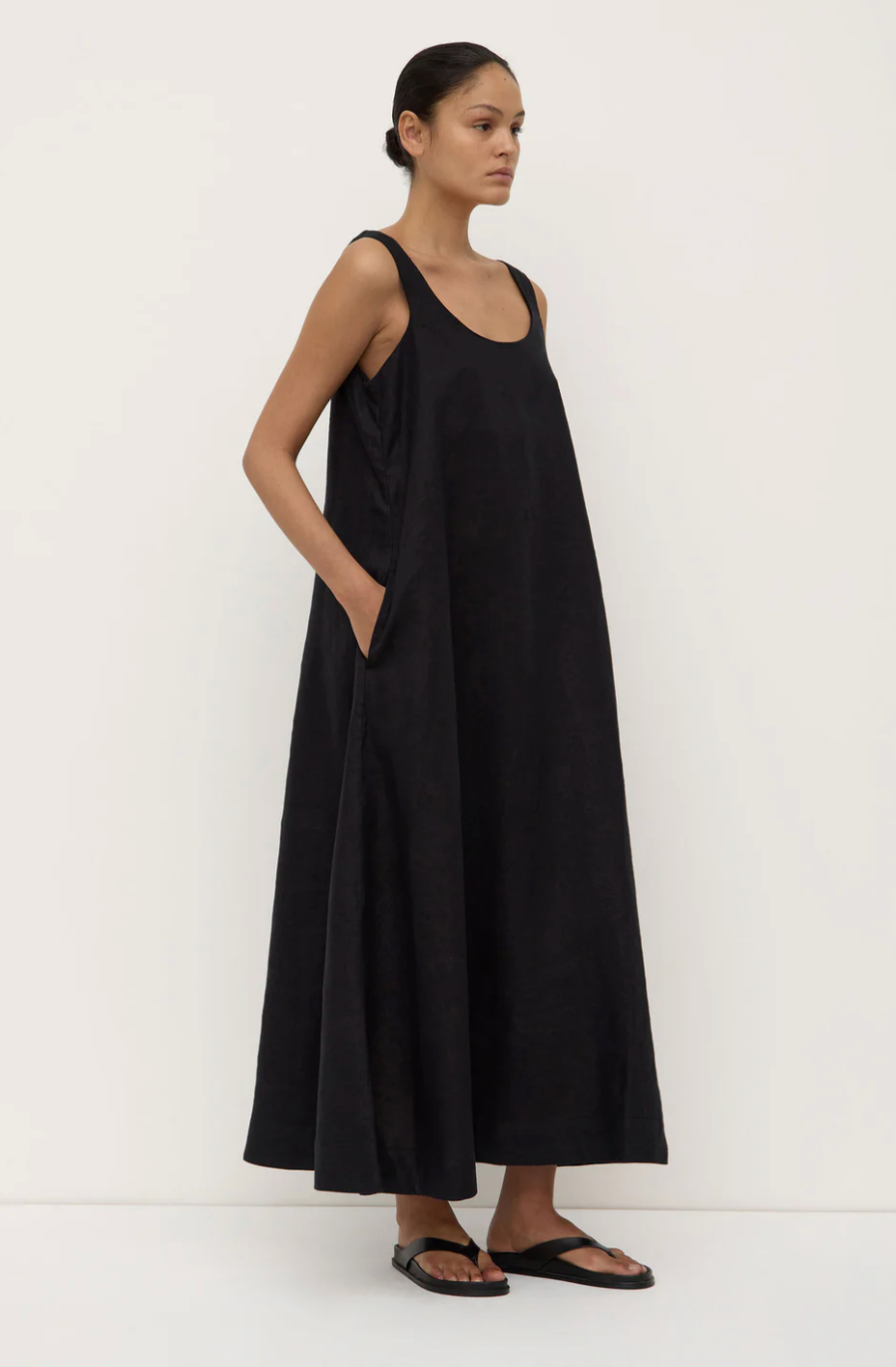 Assembly Label Maree Linen Midi Dress