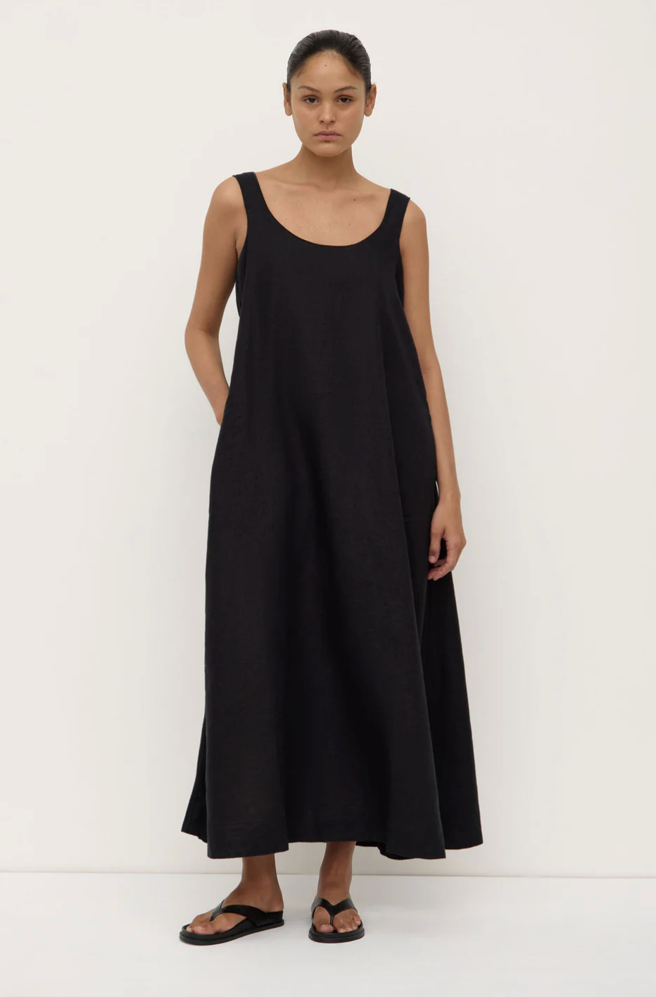 Assembly Label Maree Linen Midi Dress