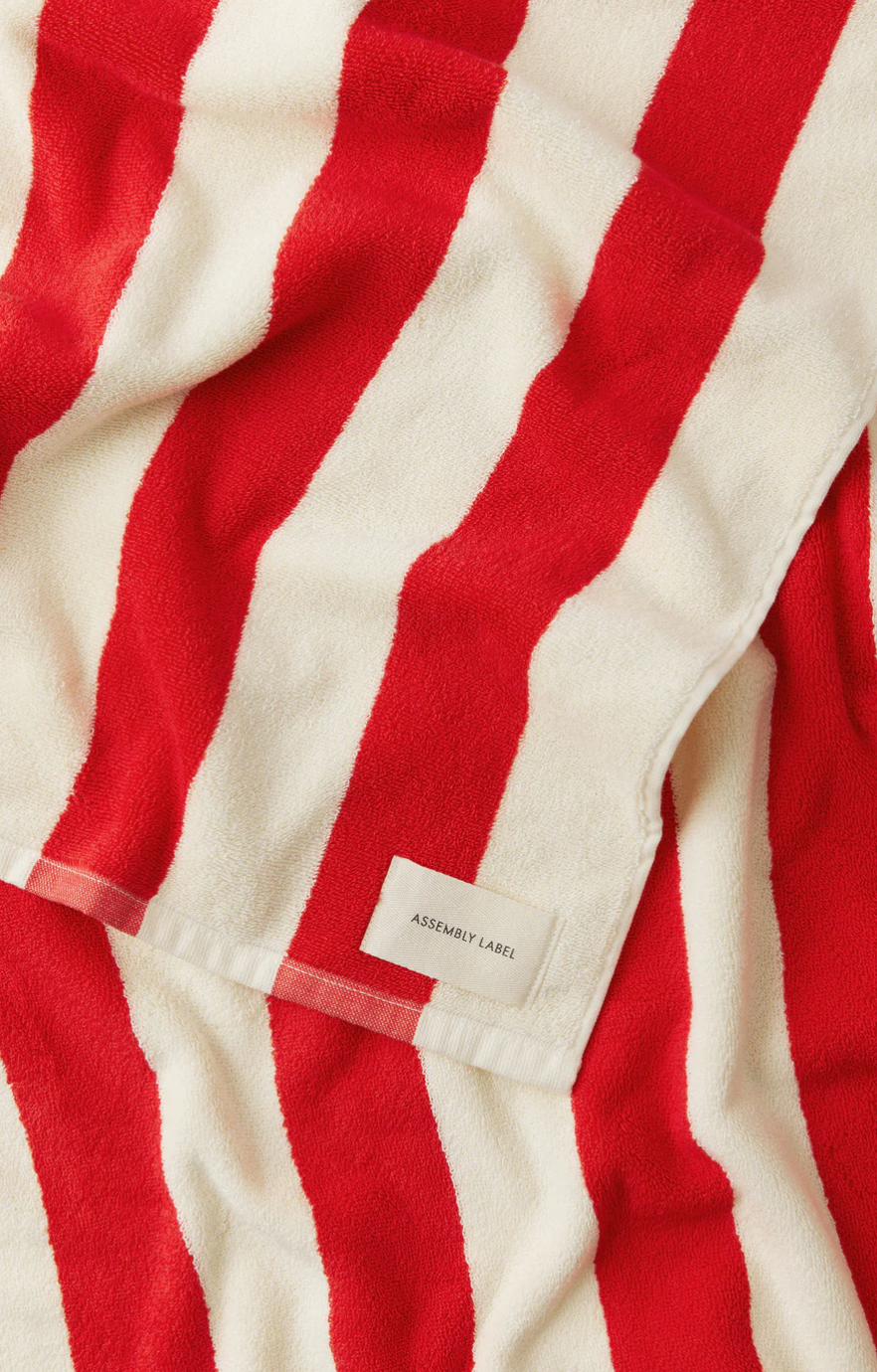Assembly Label Signature Stripe Beach Towel