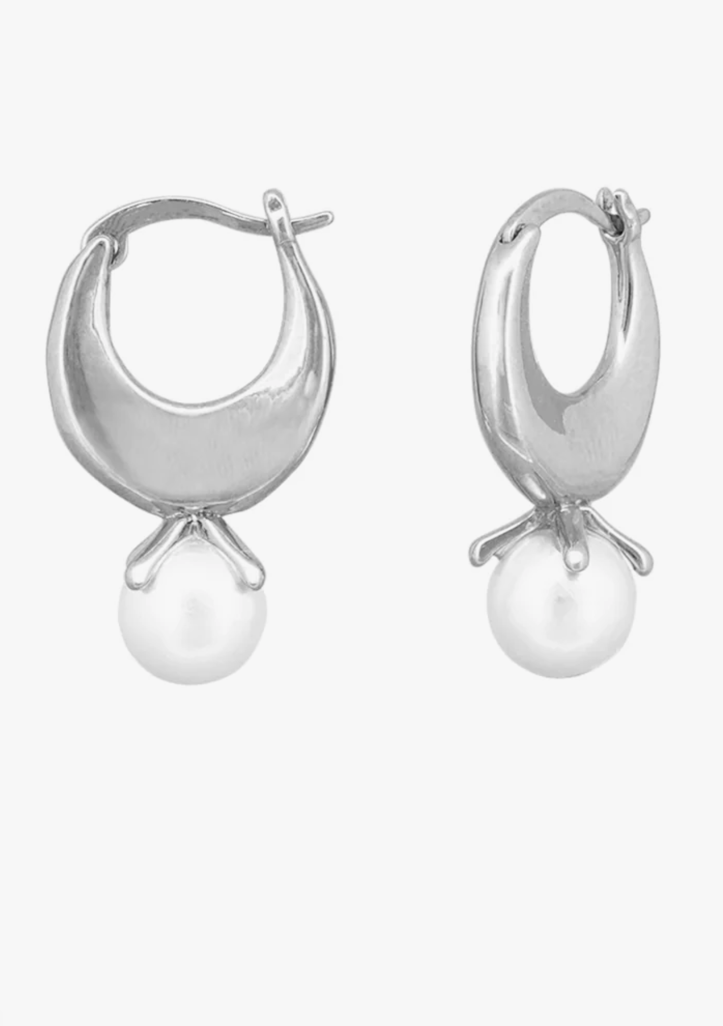 Jolie & Deen Nisha Hoops Silver