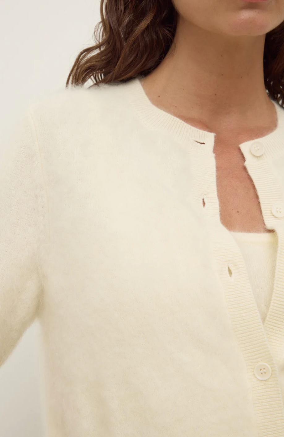 Assembly Label Carina Wool Short Sleeve Cardigan