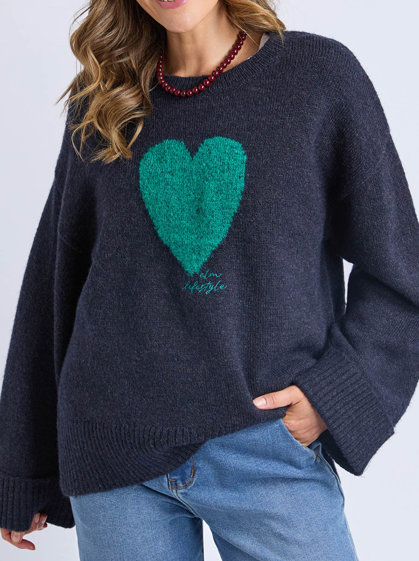 Elm Lifestyle Intersia Heart Knit