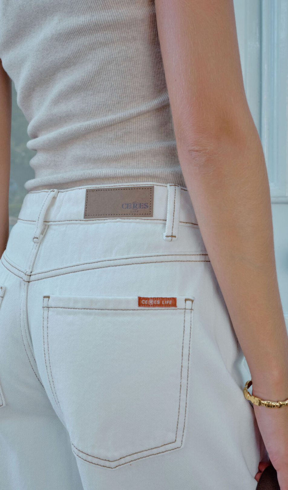 Ceres Life Maggie Tapered Barrel Jean