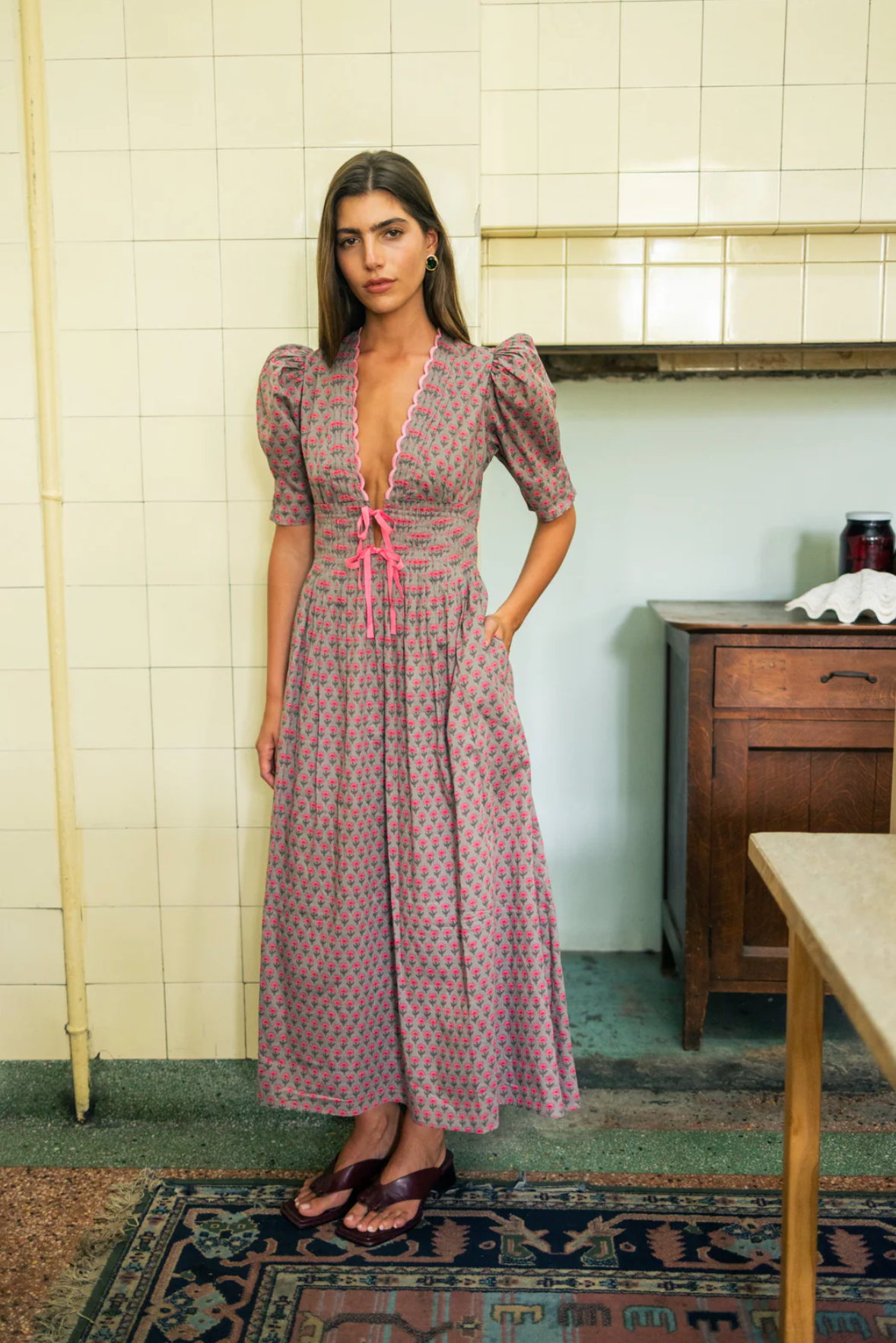 Lovaan Boehm Midi Fuchsia Rose